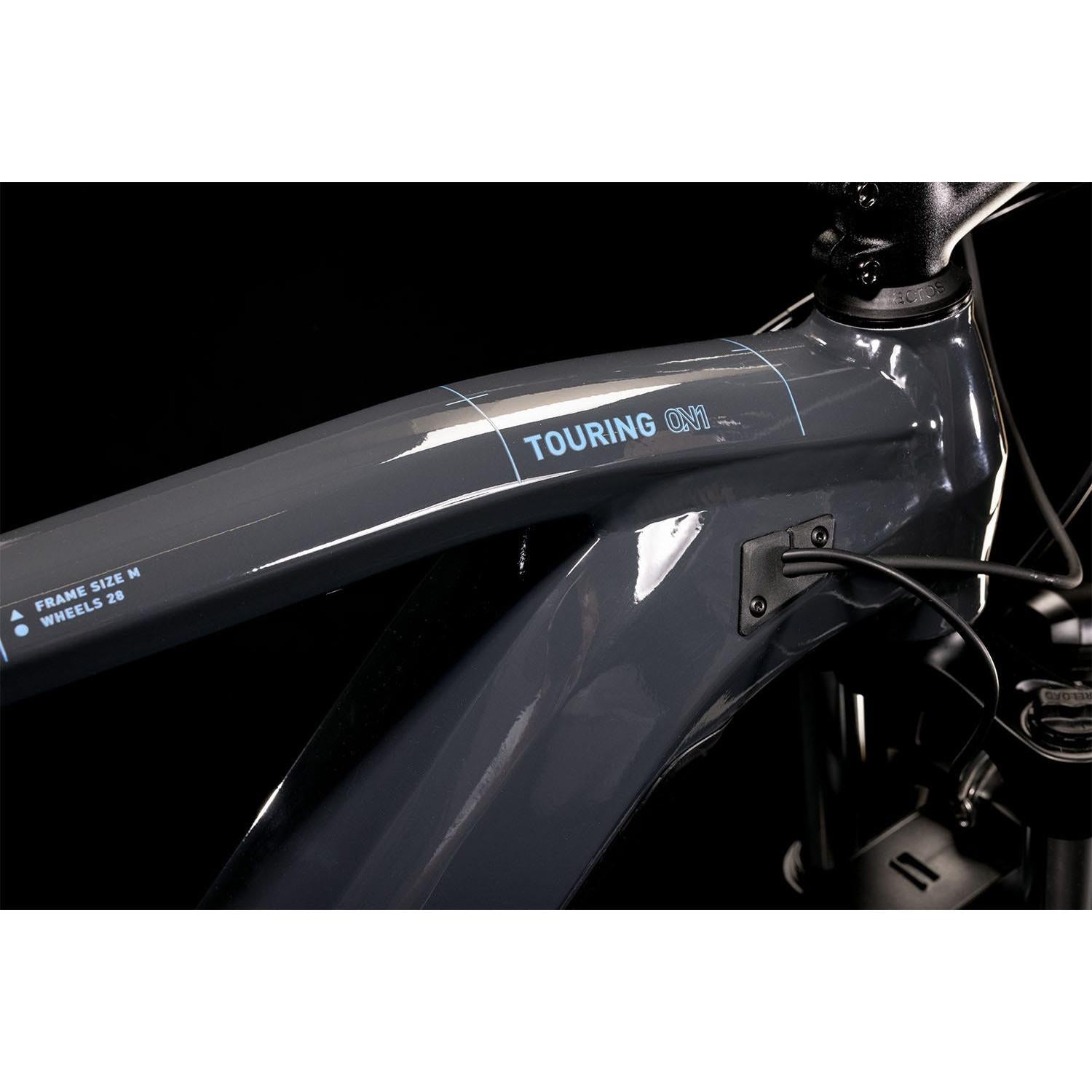 Cube Touring Hybrid ONE 500 Electric Hybrid Bike Grey Blue 'n' Blue