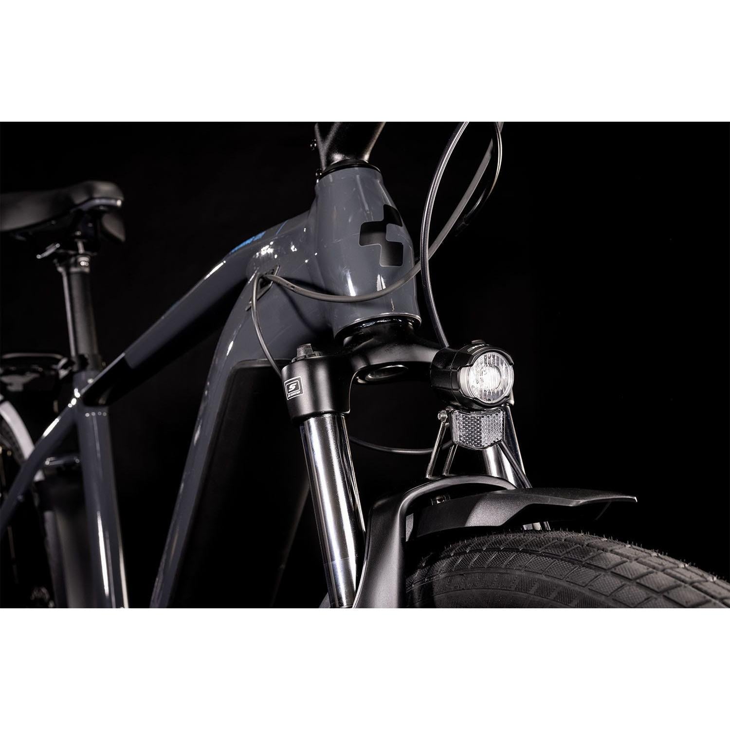 Cube Touring Hybrid ONE 500 Electric Hybrid Bike Grey Blue 'n' Blue