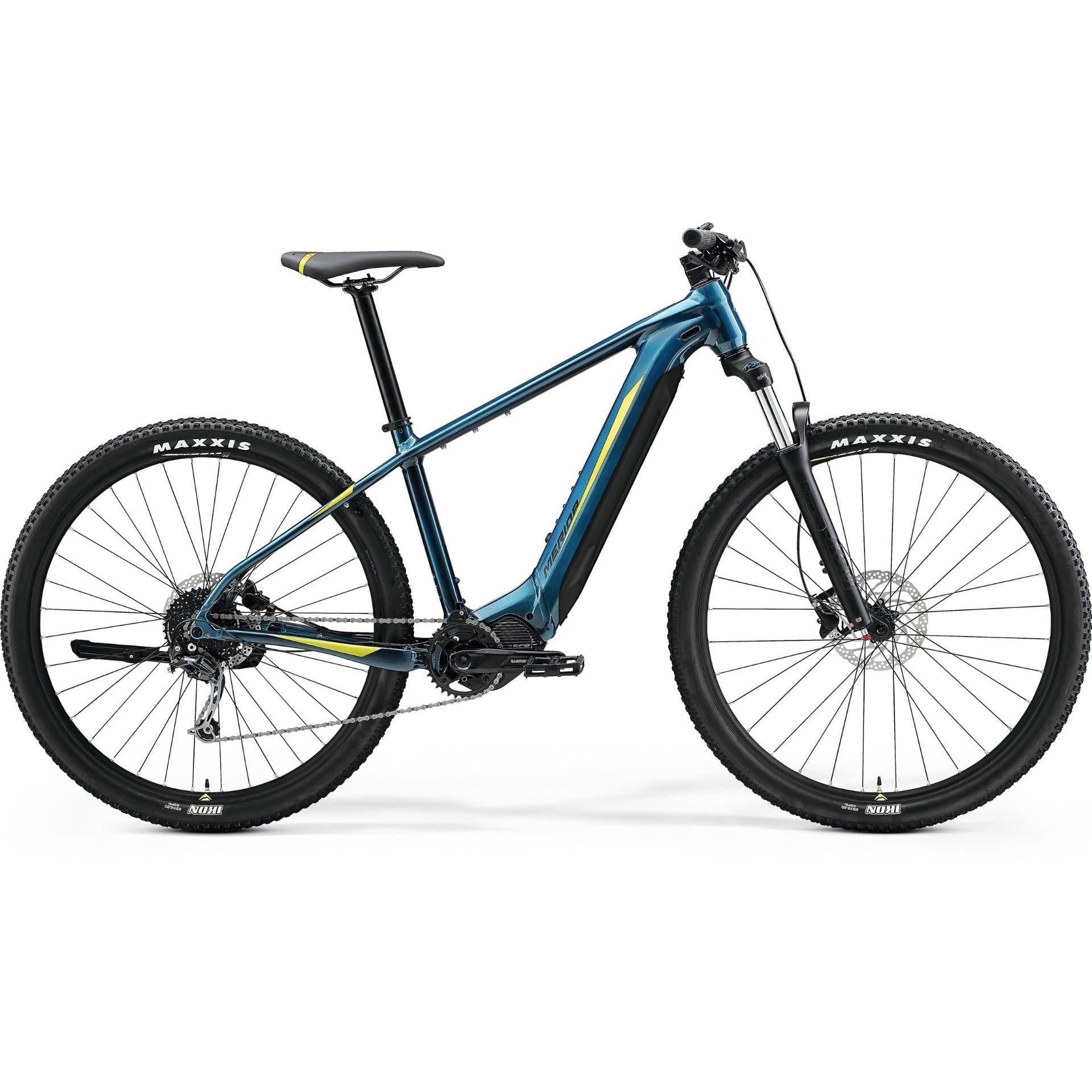Merida eBig Nine 400 630WH Electric Hardtail MTB Teal/Lime