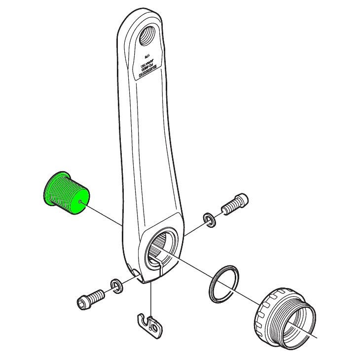 Shimano Crank Arm Fixing Bolt for Ultegra / 105 / Tiagra - Y1P417000