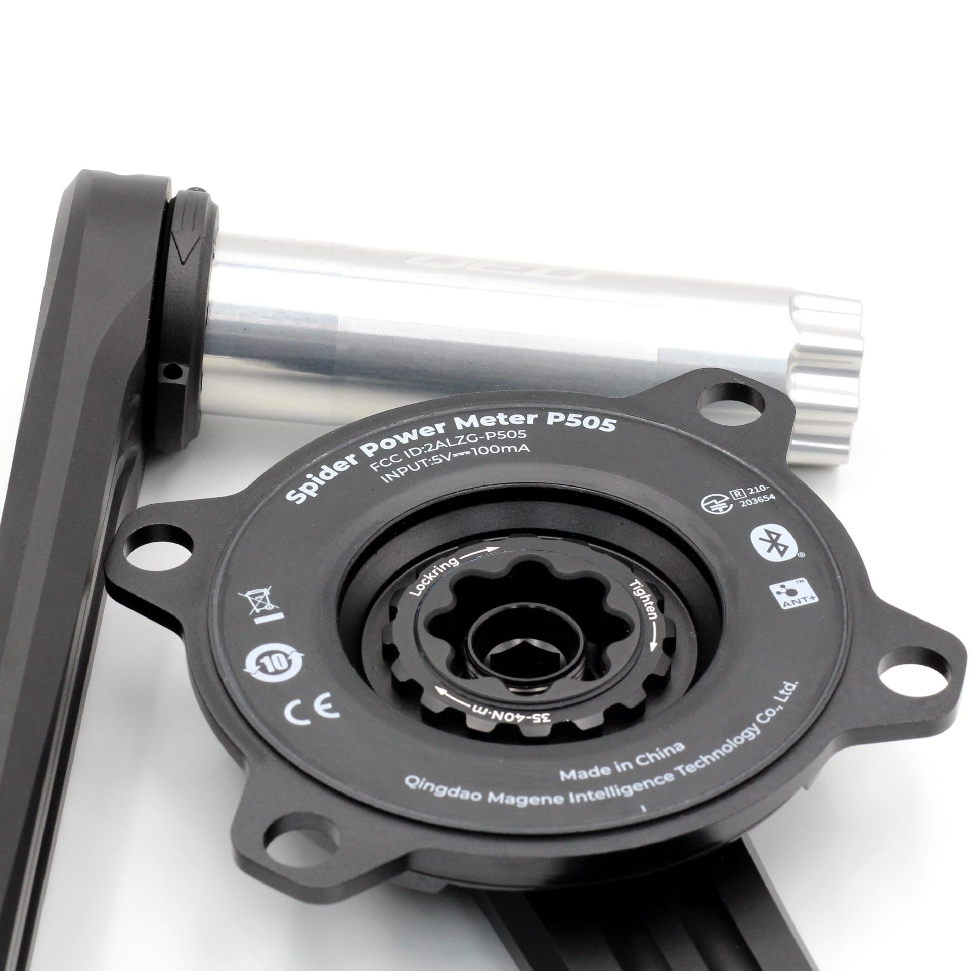 Magene QED P505 Spider + Road Bike 4 Bolt Crankset 172.5mm