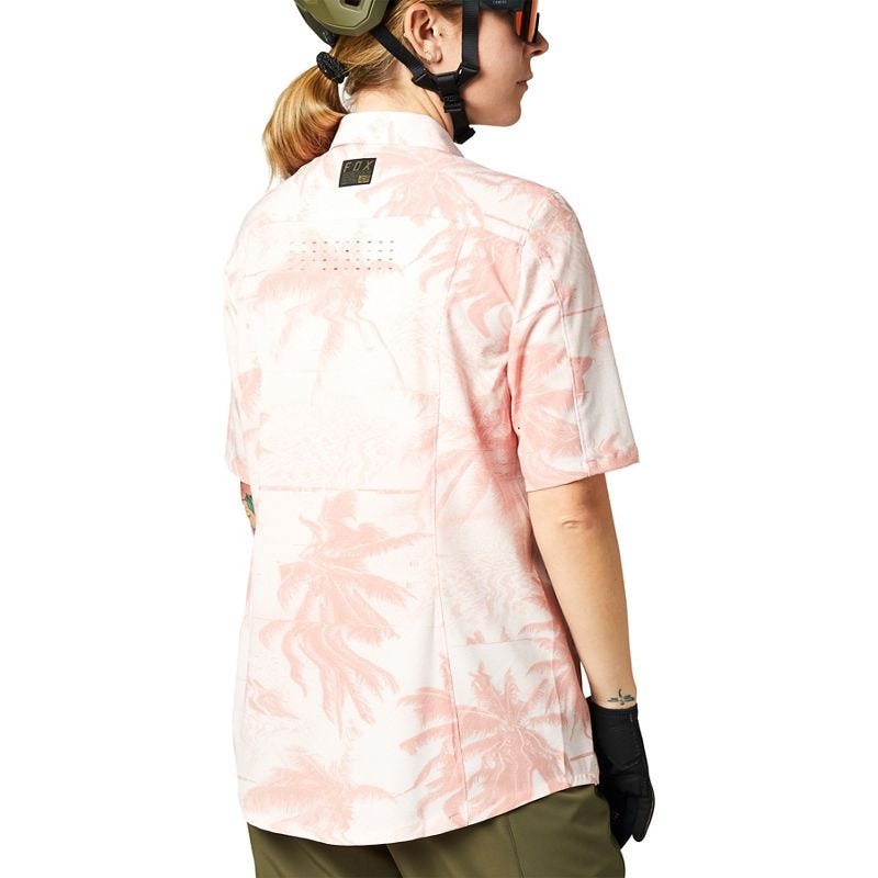 FOX Flexair Woven Short Sleeve Women's Jersey Pale Pink