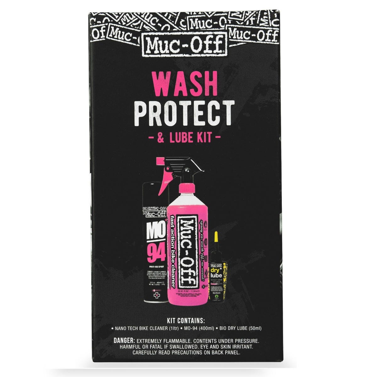 Muc-Off Wash, Protect & Dry Lube Kit for Dry Conditions