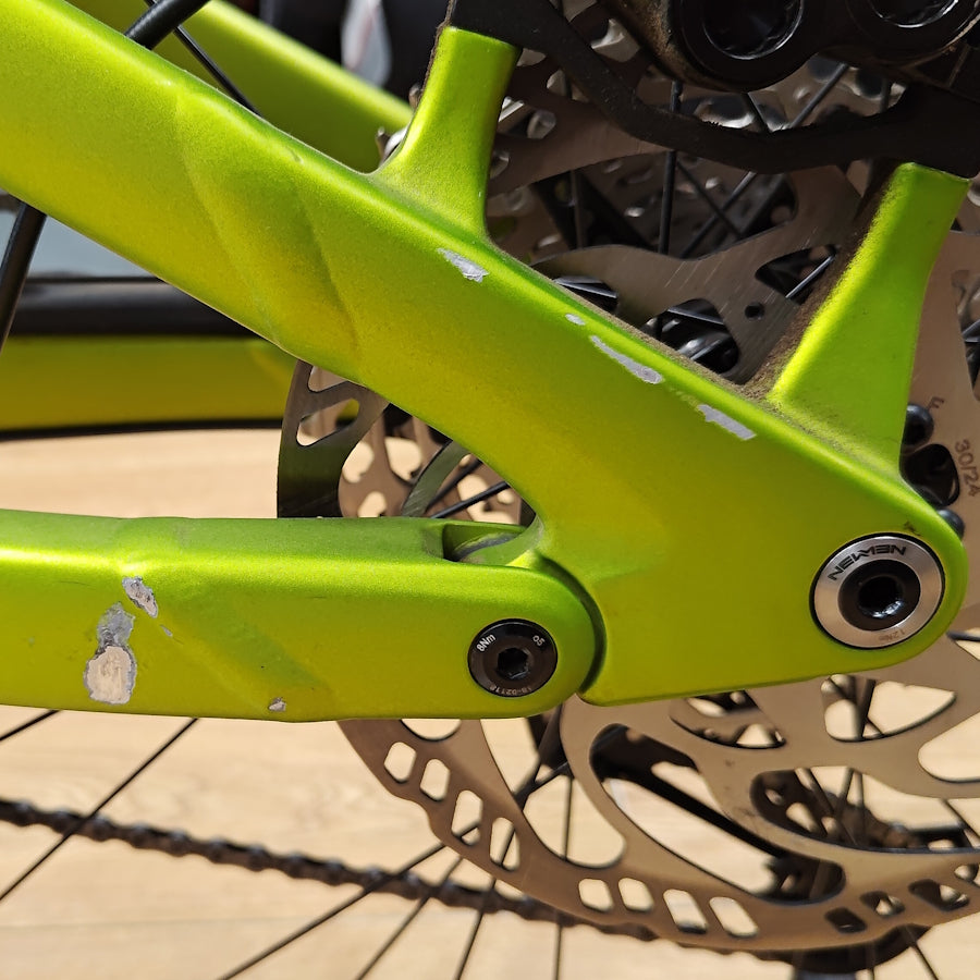 EX-DEMO Cube Stereo Hybrid ONE44 HPC Race 800 Electric Enduro Bike Flashlime'n'Blue (Small)