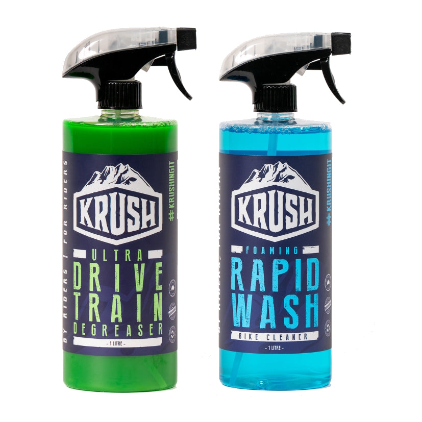 Krush Multipack - 1L Rapid Wash & 1L Ultra Degreaser
