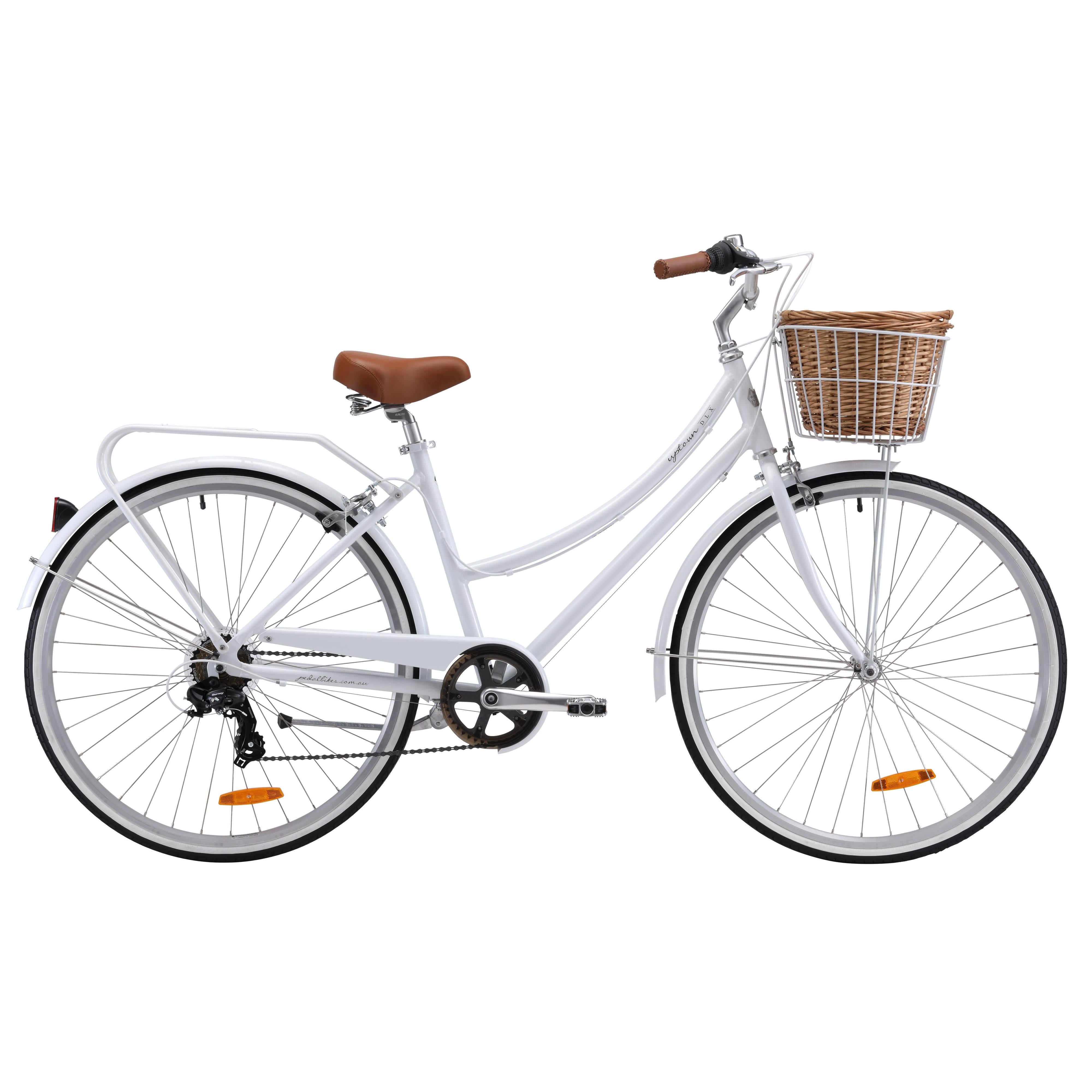Pedal Uptown DLX 7-Speed Women's Cruiser Bike White