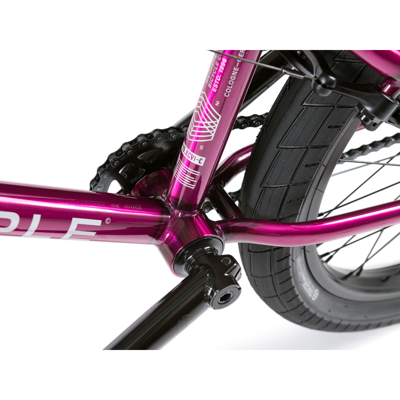 WTP CRS Freecoaster 20.25'' BMX Bike Translucent Berry Blast