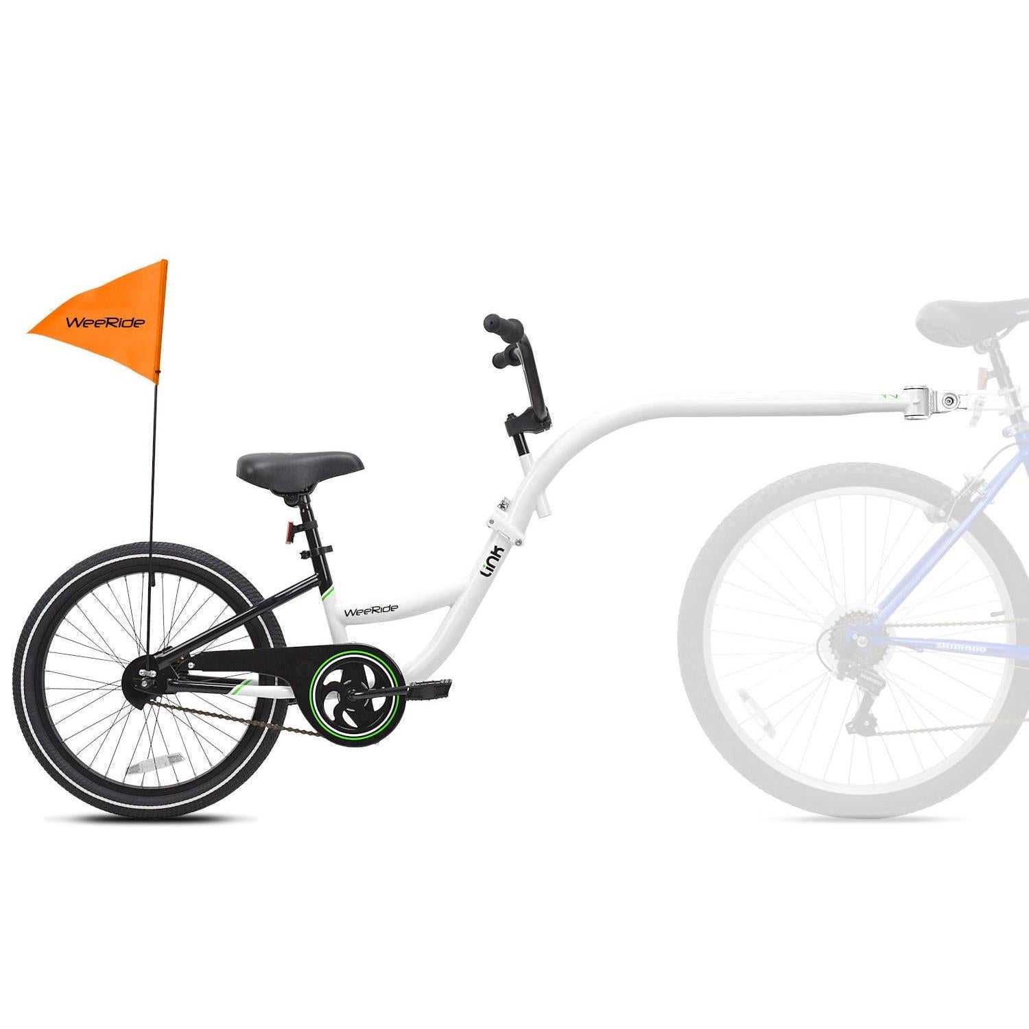 WeeRide Tagalong Kazam Link Trailer Bike White