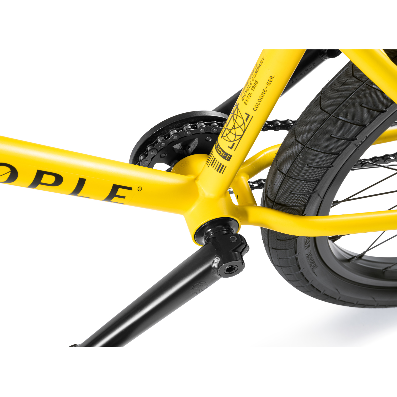 WTP Justice 20.75'' BMX Bike Taxi Yellow