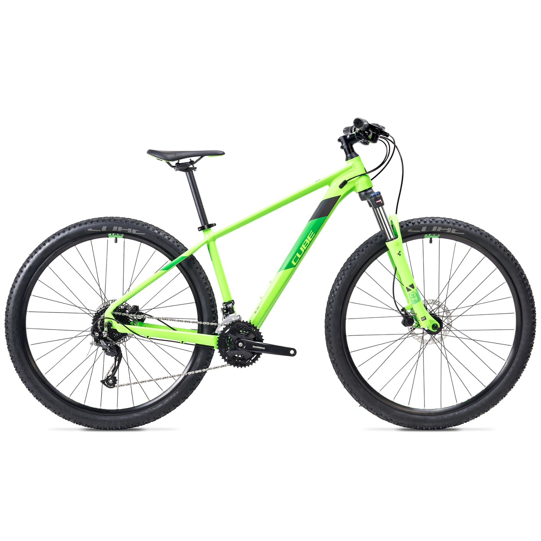 cube mountainbike aim Cube Aim Pro Mountain Bike Green/Iridium – 99 Bikes