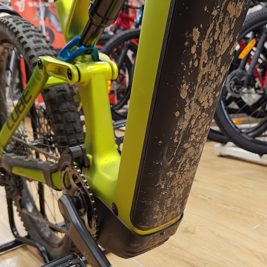 EX-DEMO Cube Stereo Hybrid ONE44 HPC Race 800 Electric Enduro Bike Flashlime'n'Blue (Small)