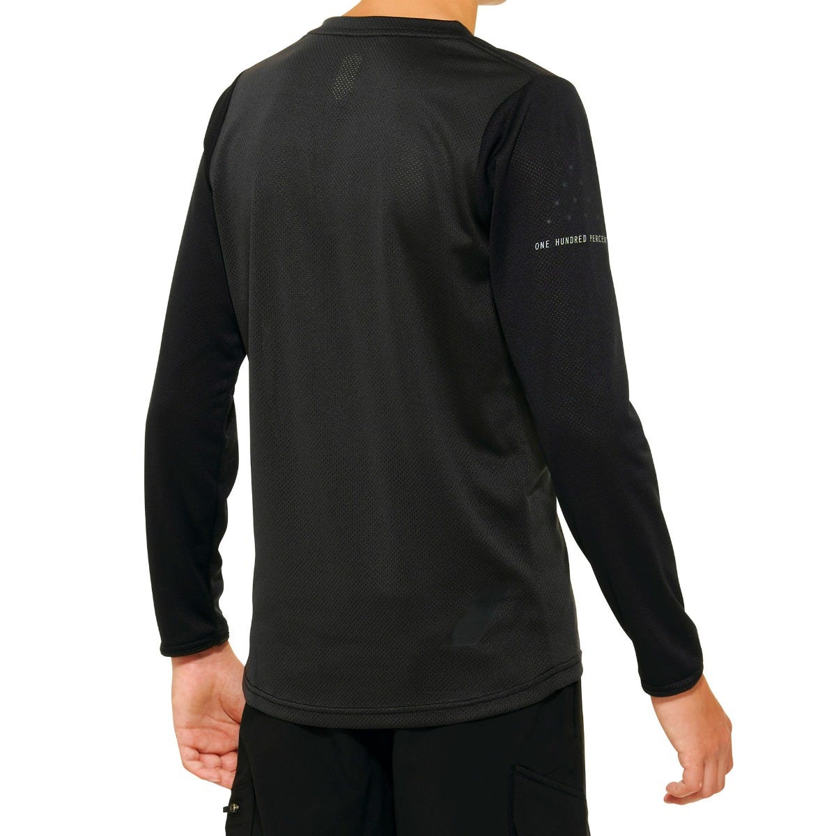 100% RIDECAMP Youth Long Sleeve Jersey Black/Charcoal