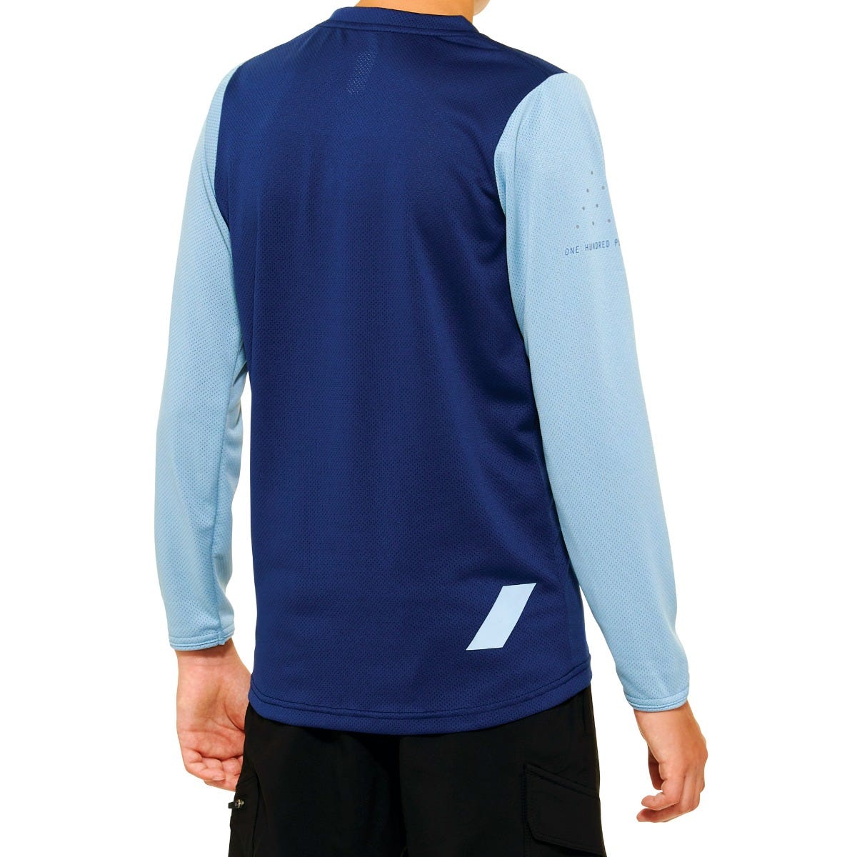 100% Ridecamp Youth Long Sleeve MTB Jersey Navy/Slate