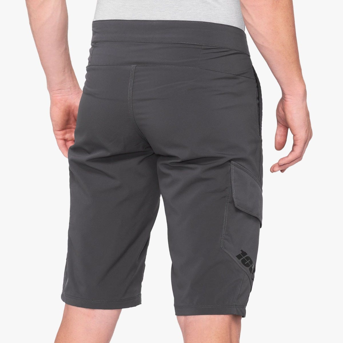 100% Ridecamp Shorts Charcoal