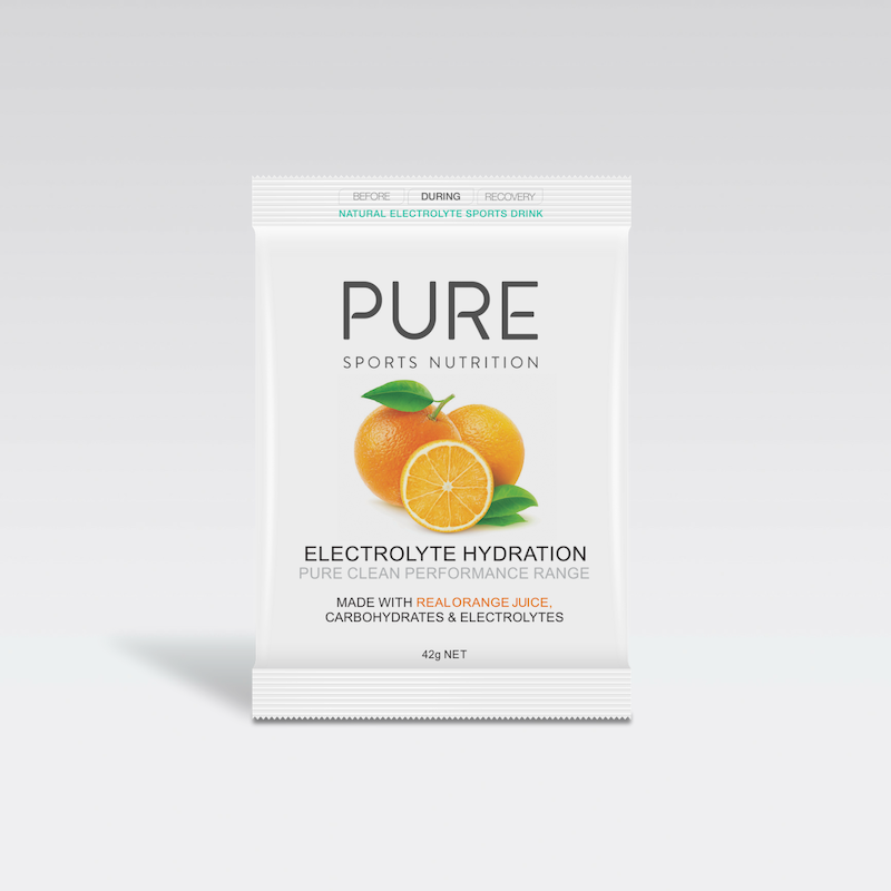 PURE Orange Electrolyte Hydration Powder Sachet 42g