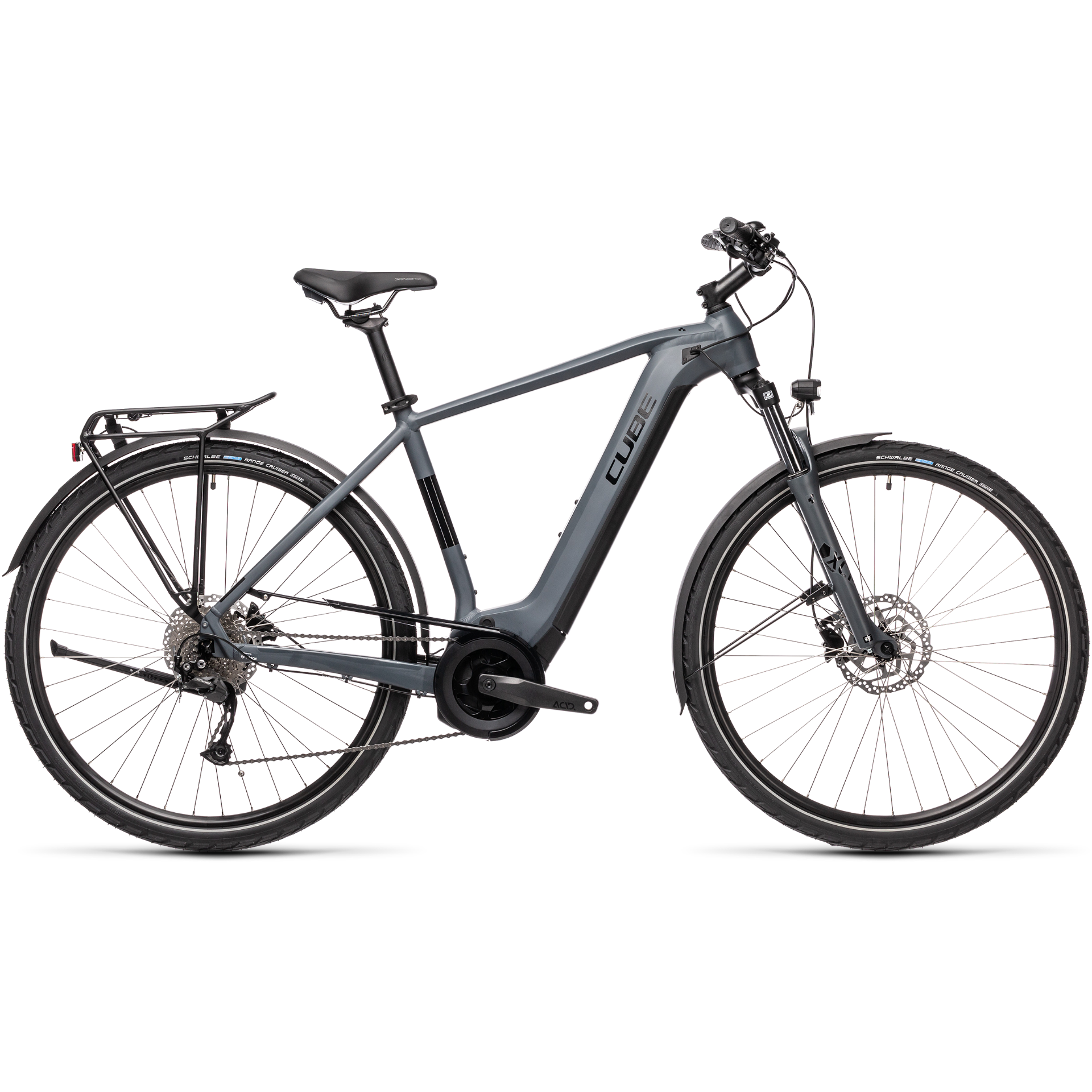 Cube Touring Hybrid ONE 500 Electric Hybrid Bike Grey/Black