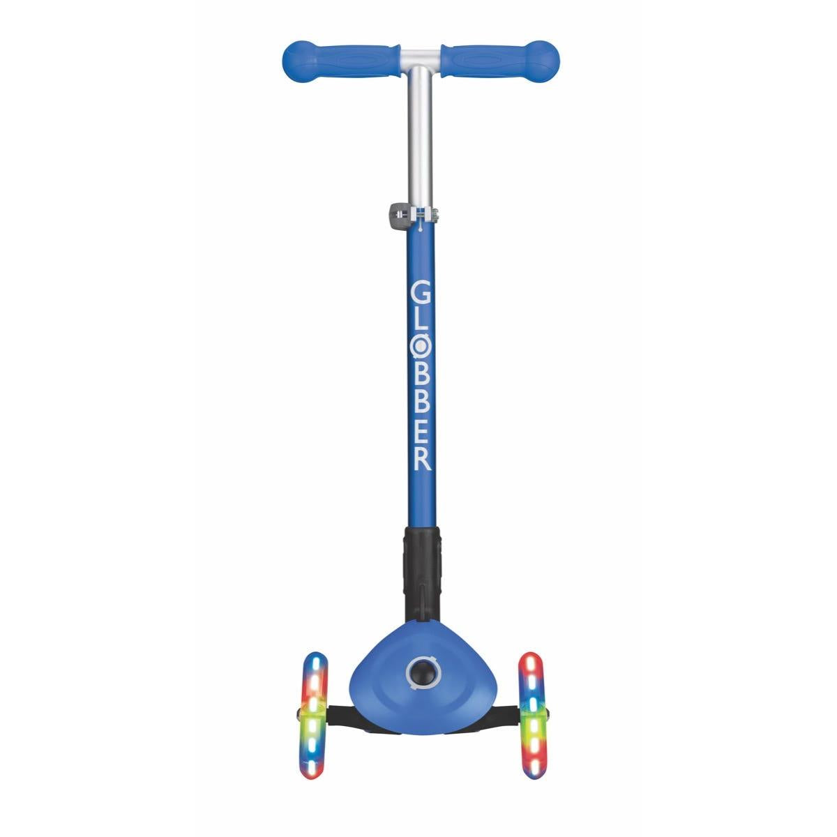 Globber Primo Foldable Lights Scooter Navy Blue