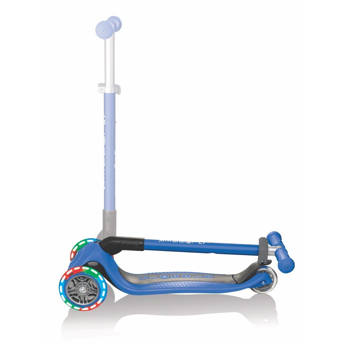 Globber Primo Foldable Lights Scooter Navy Blue