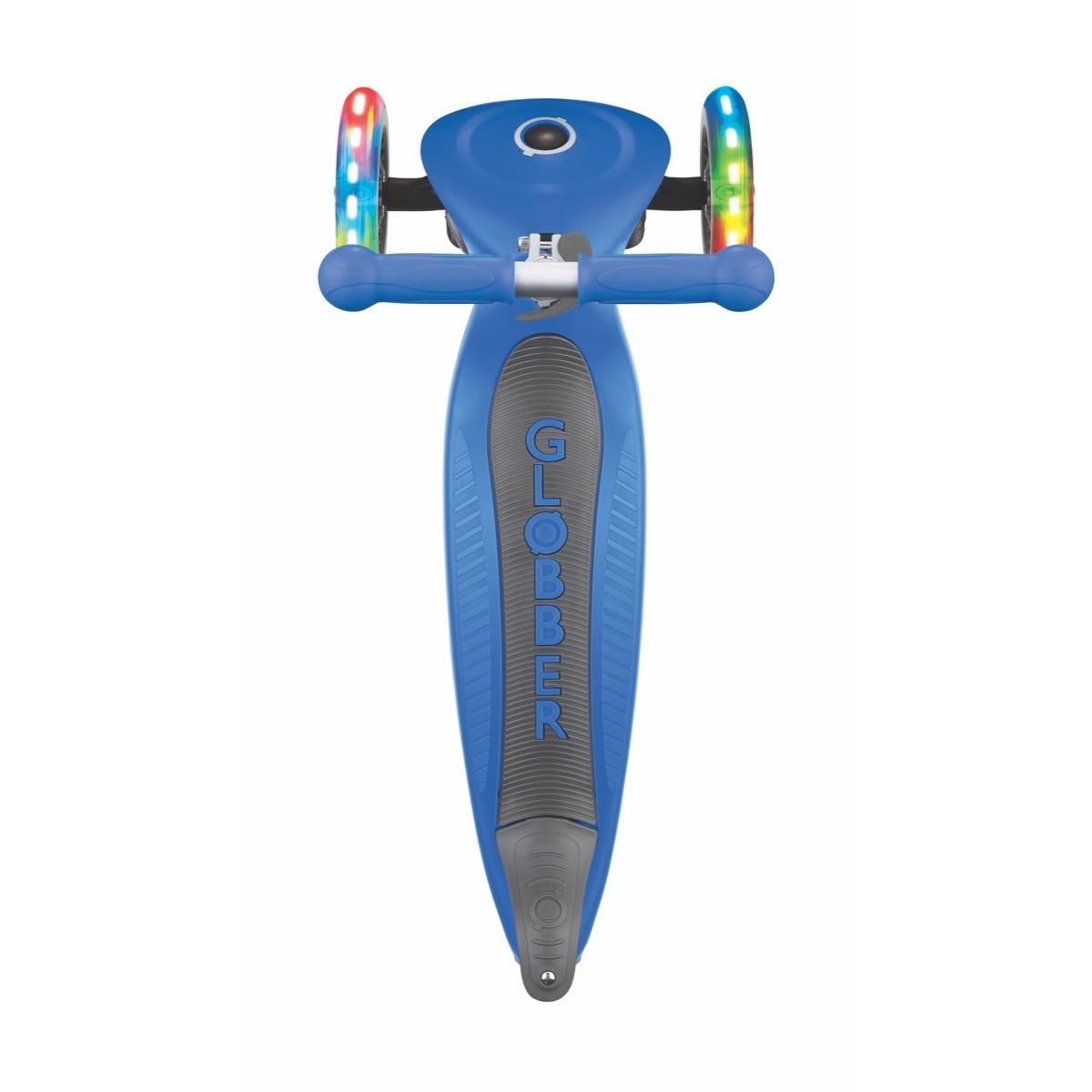 Globber Primo Foldable Lights Scooter Navy Blue