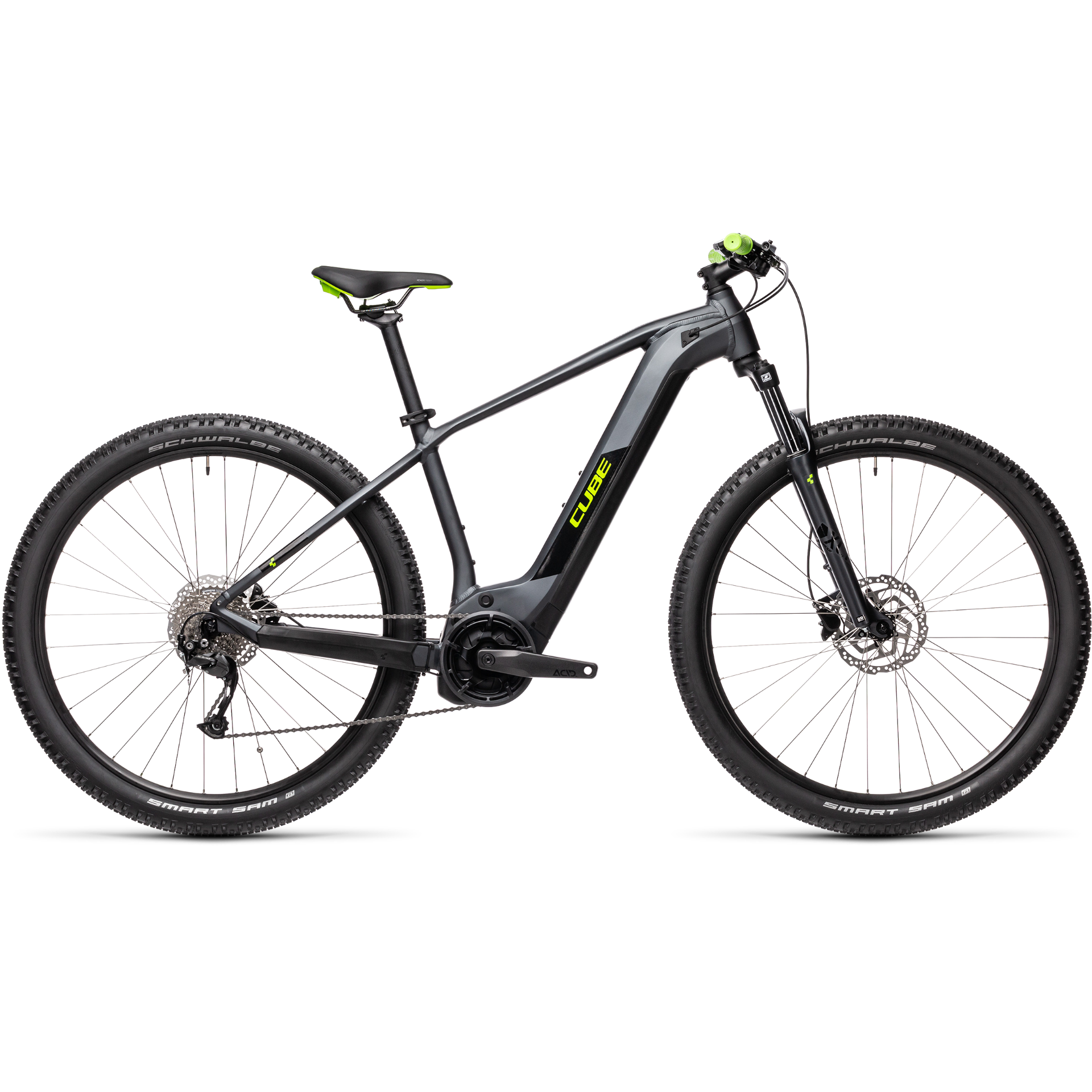 Cube Reaction Hybrid Performance 400 Electric Mountain Bike Iridium/Green (2021)
