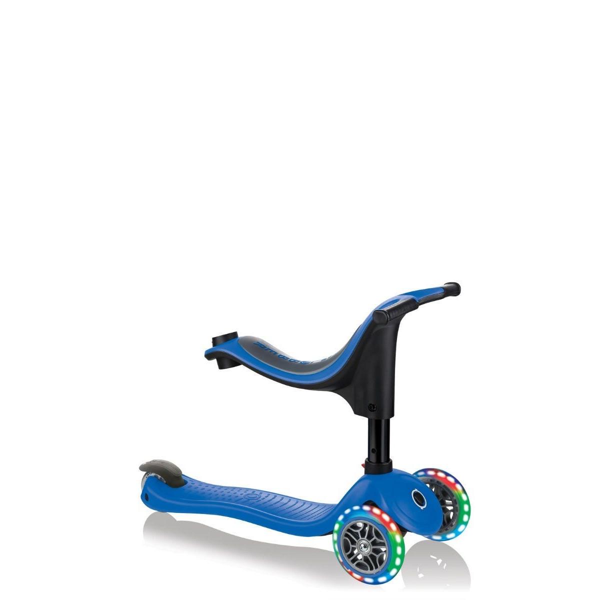 Globber Go Up Sporty Kids Scooter w/ Lights Blue