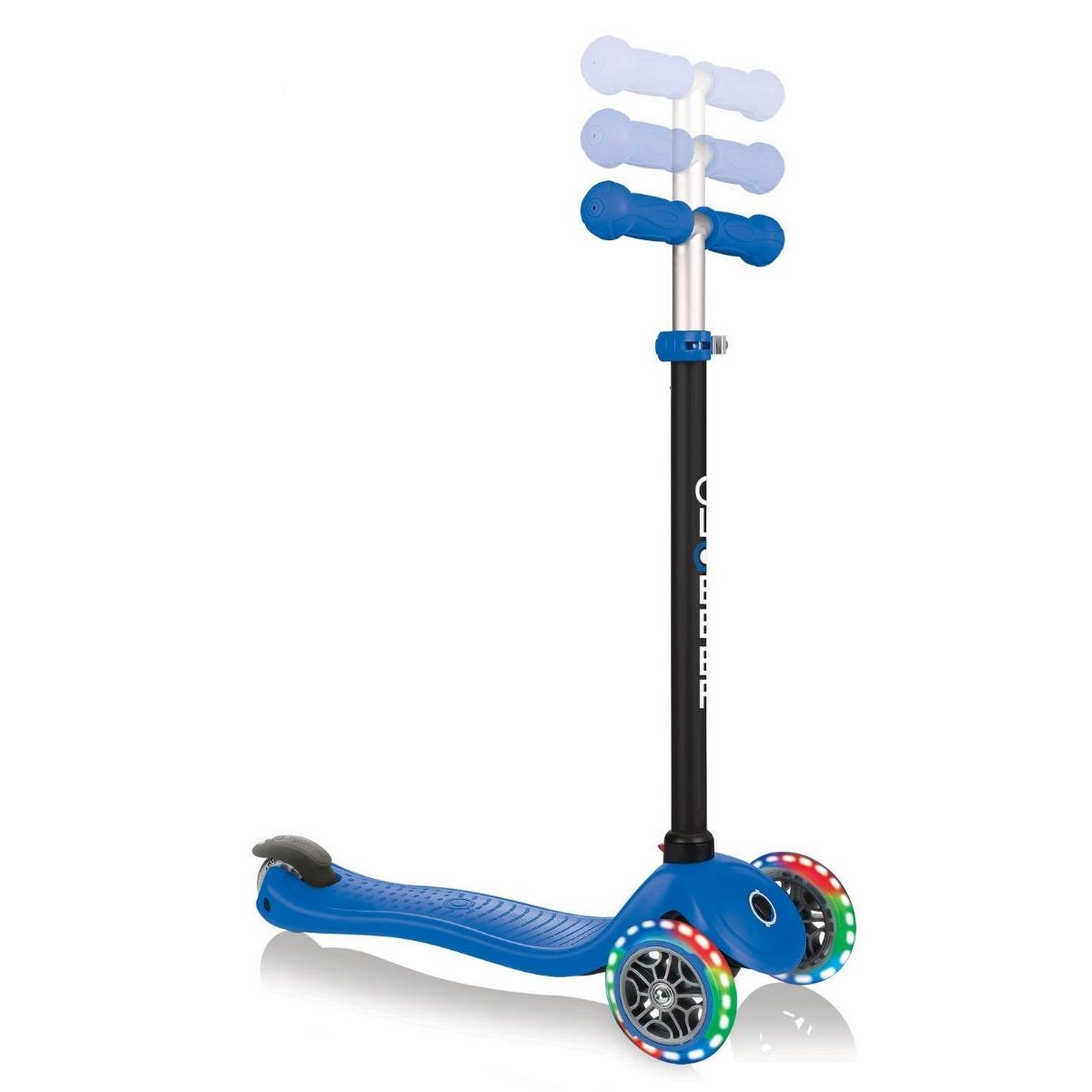 Globber Go Up Sporty Kids Scooter w/ Lights Blue