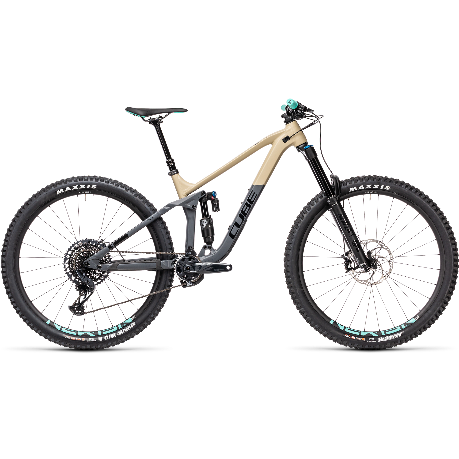 Cube Stereo 170 Race 29 Mountain Bike Desert/Grey