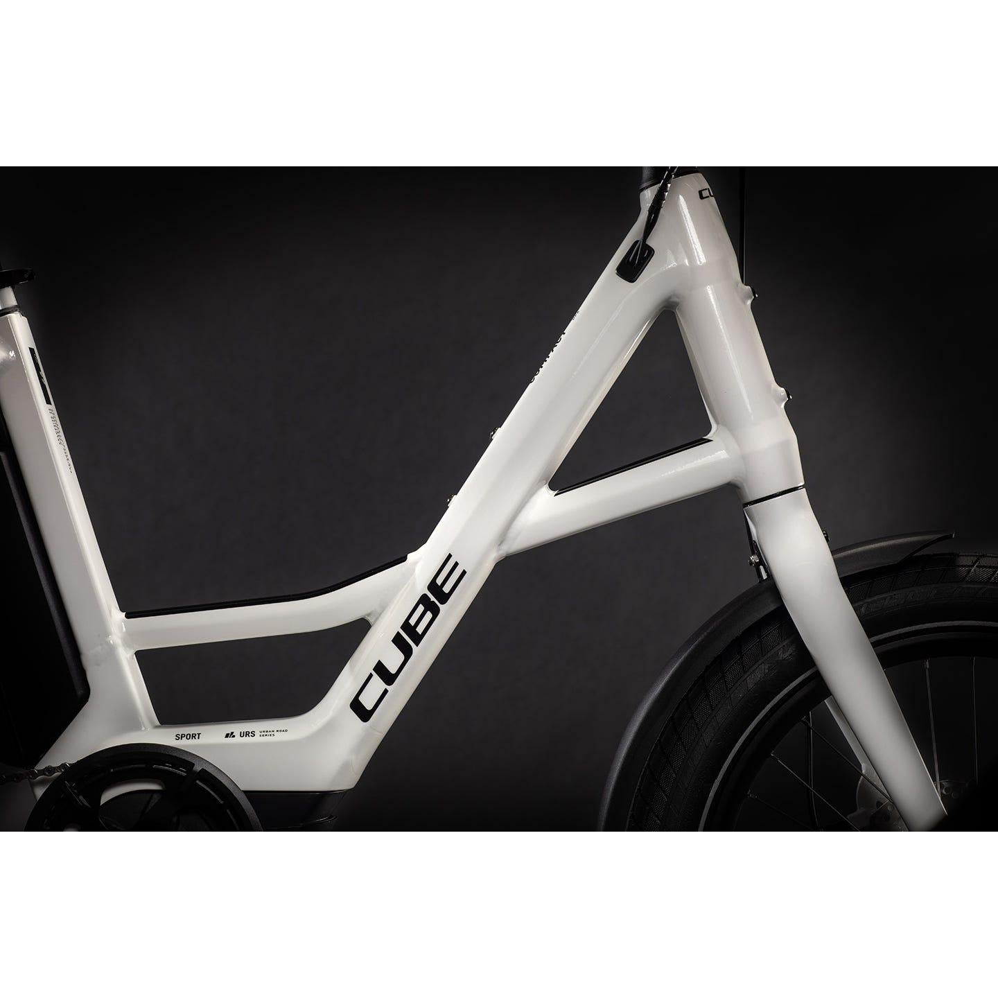 e bike cube 20 zoll Cube Compact Hybrid Sport Electric Bike White/Black – 99 Bikes