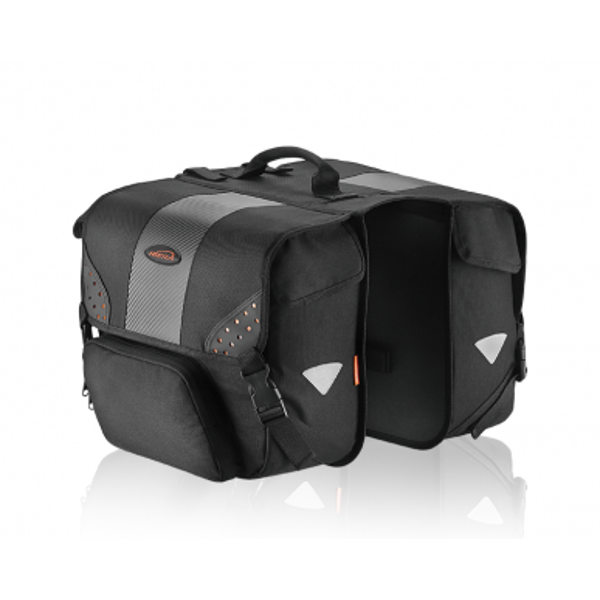 Ibera Side Mount Pannier Bag Pair 28L Black