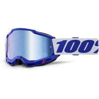 100% Accuri 2 Goggles Blue with Blue Mirror Lens