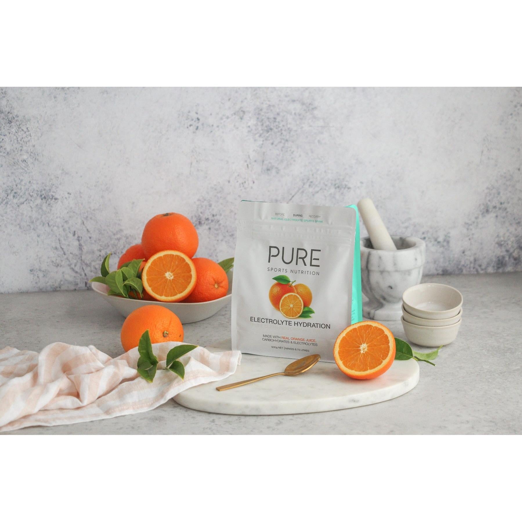 PURE Orange Electrolyte Hydration Powder 500g