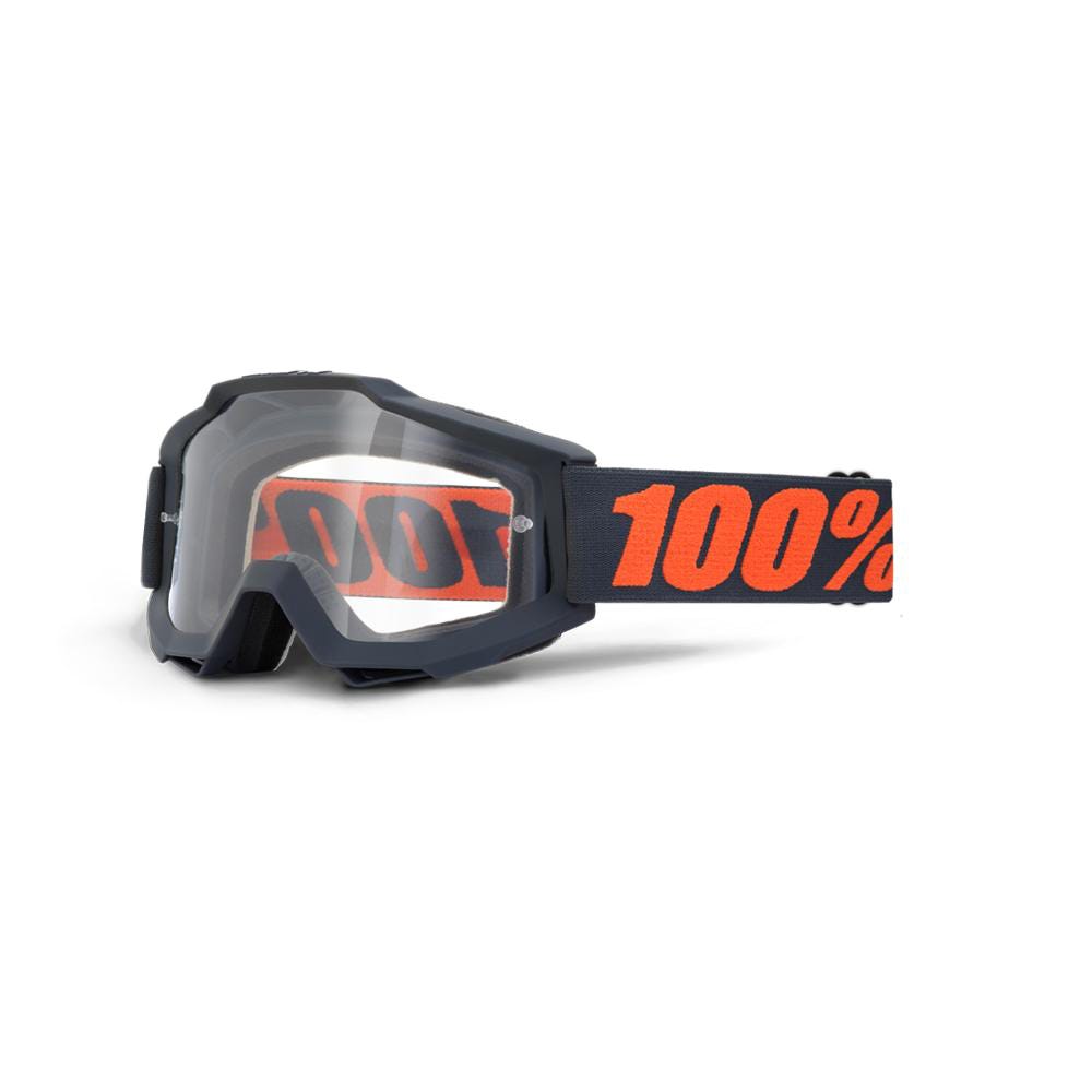 100% Accuri Goggles Matte Gunmetal/Clear Lens