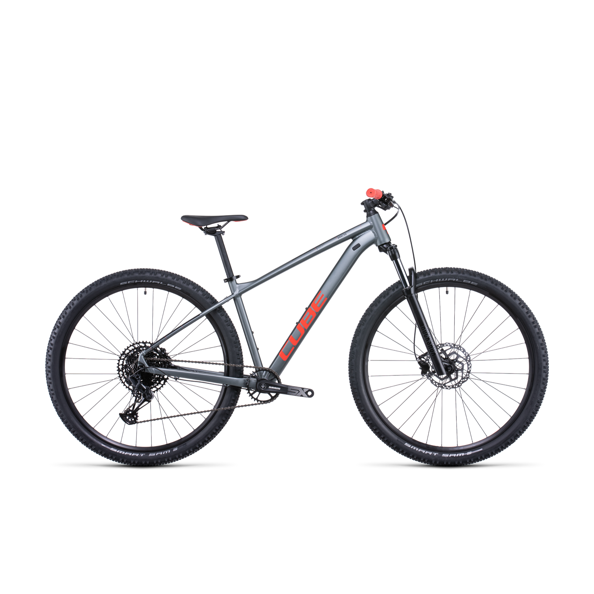 Cube Analog Hardtail Mountain Bike Flashgrey Red