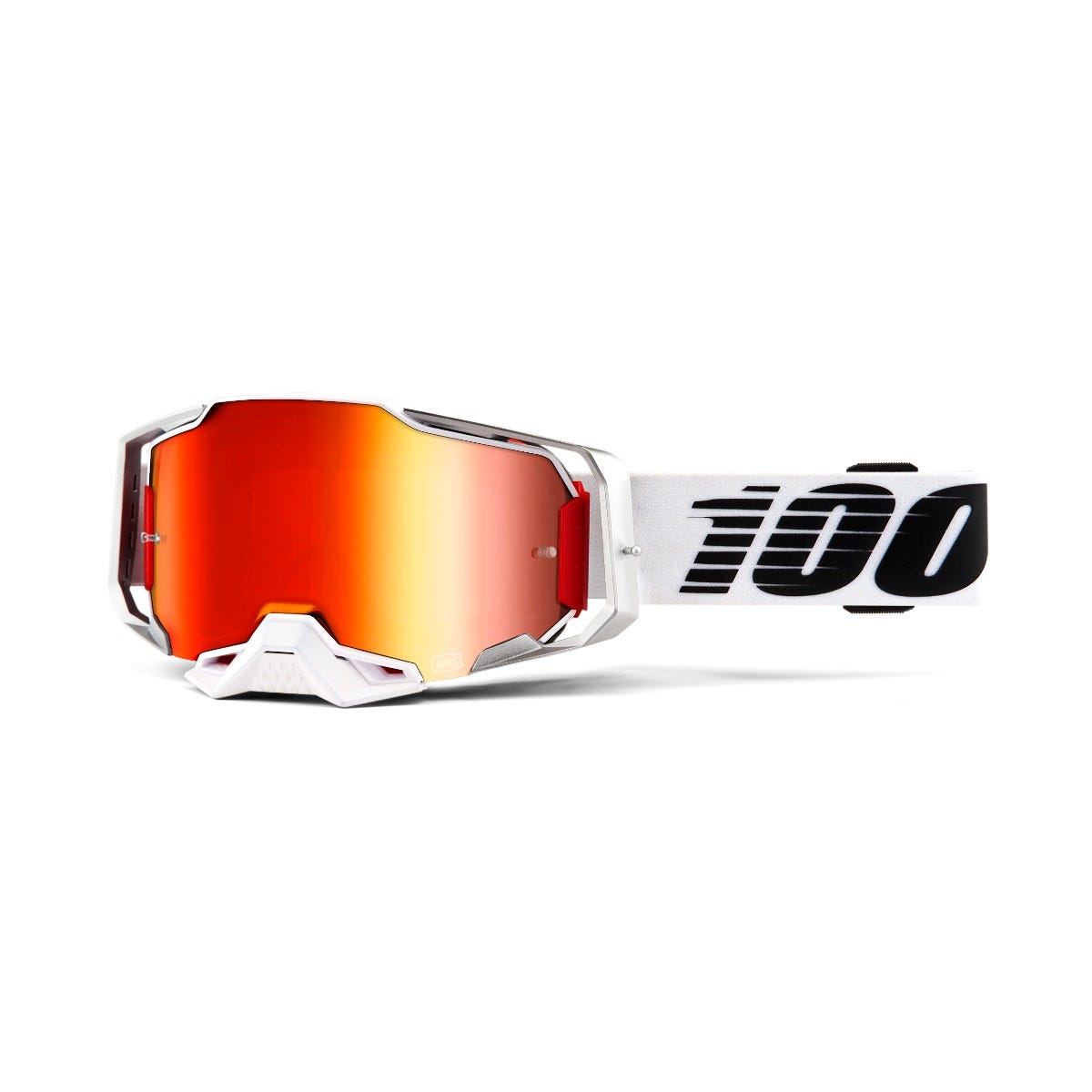 100% Armega Goggles Lightsaber Red Mirror Lens