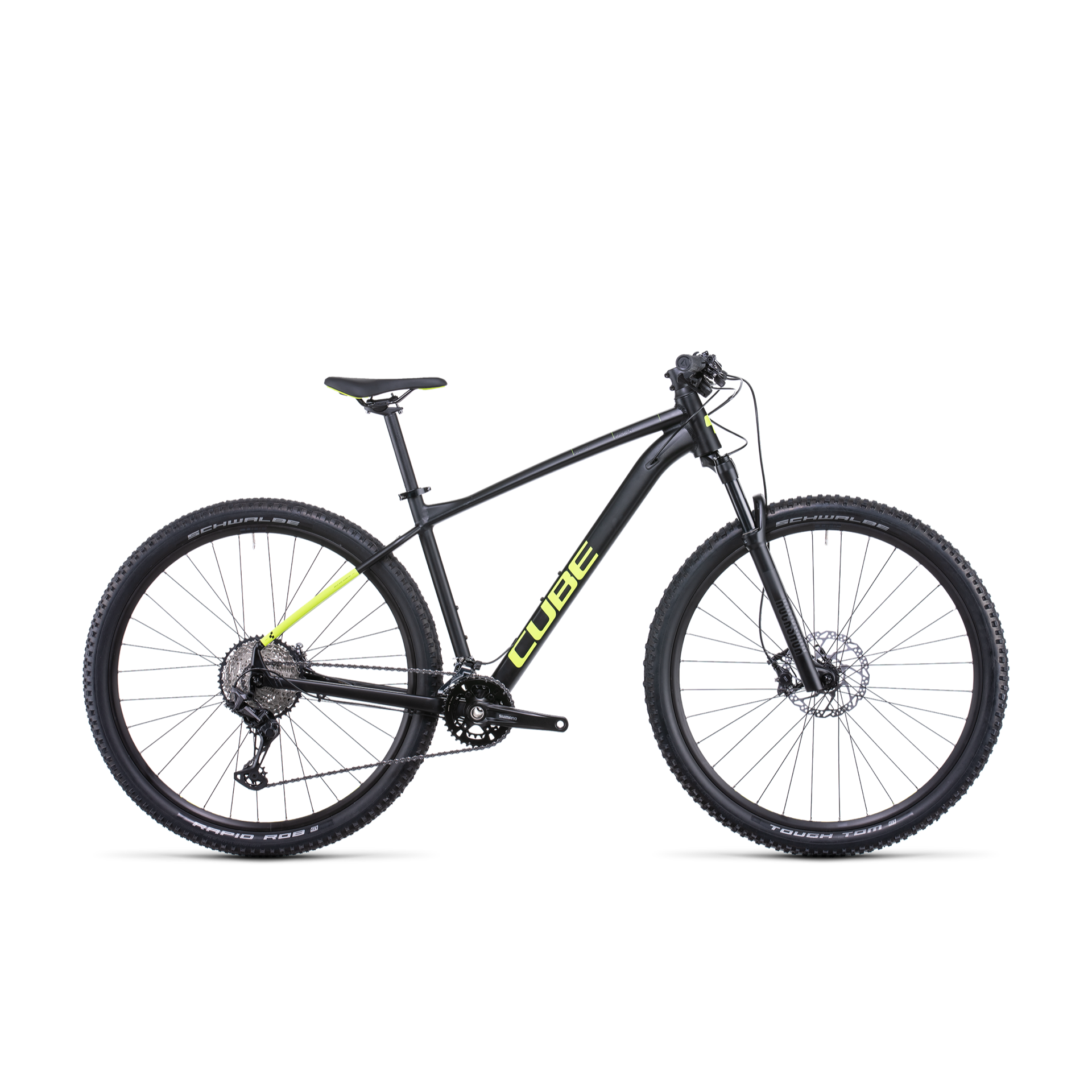 Cube Race ONE Hardtail Mountain Bike Black Flashyellow