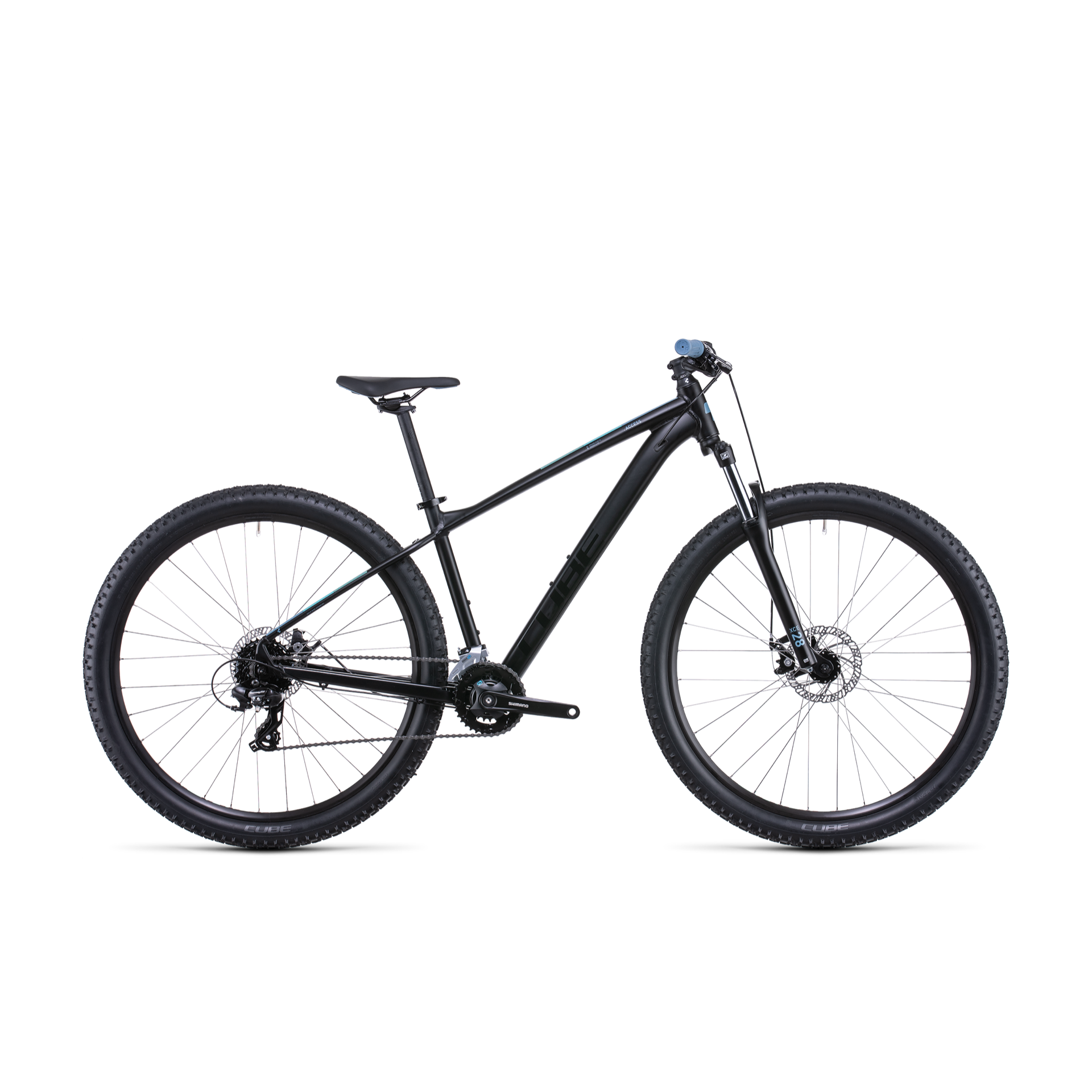 Cube Access Hardtail Mountain Bike Black Blue