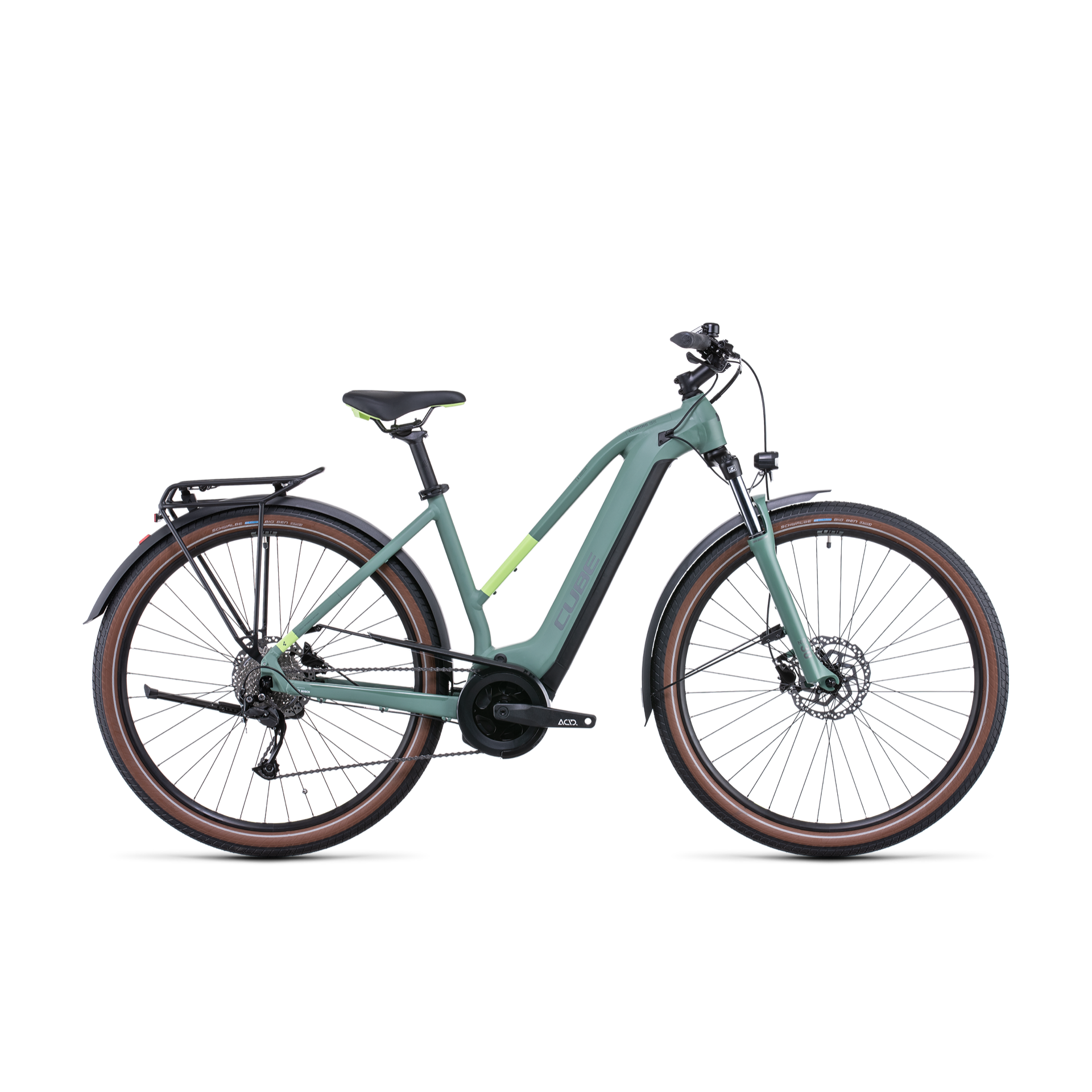 Cube Touring Hybrid ONE 400 Trapeze Hybrid Bike Green