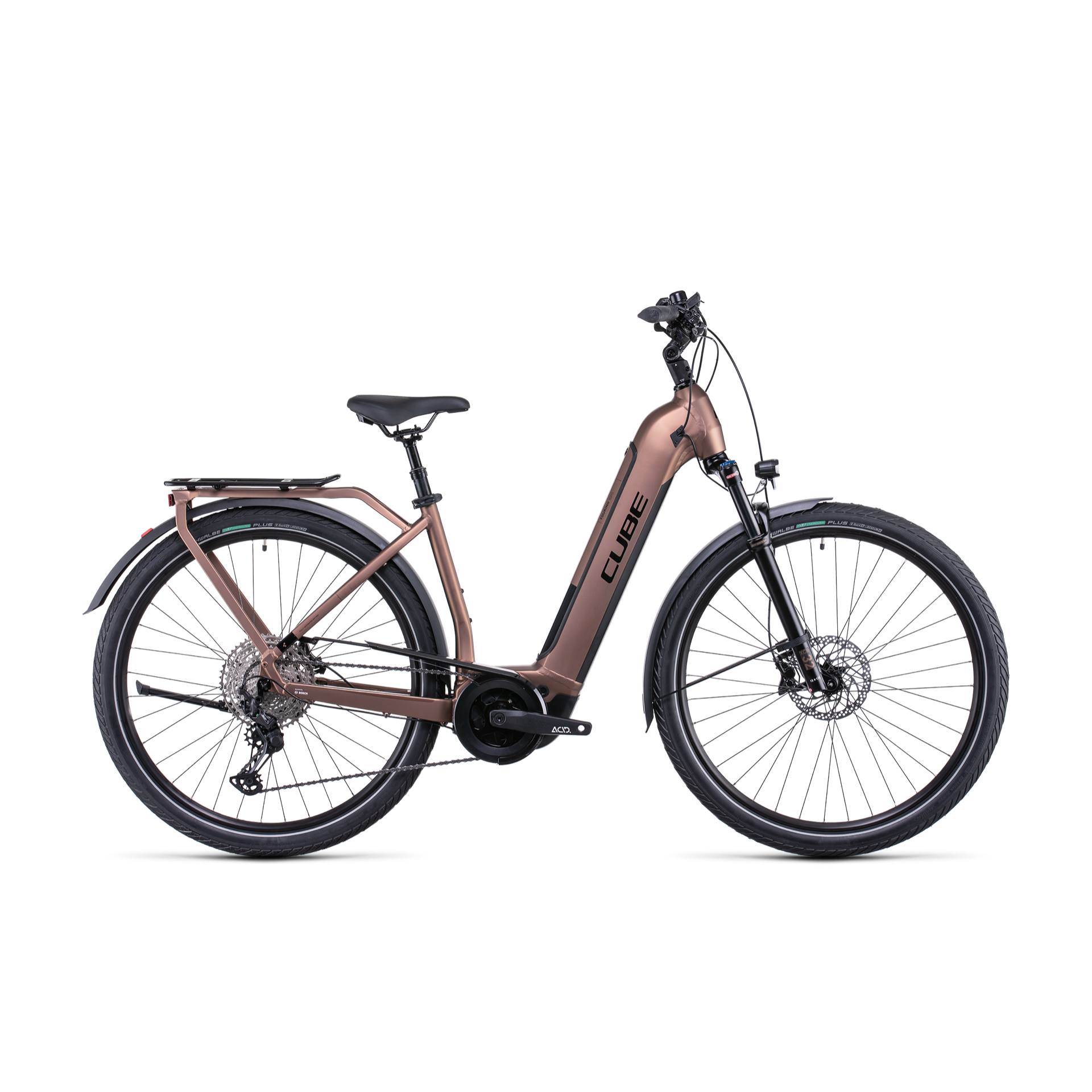 Cube Touring Hybrid EXC 500 EasyEntry Hybrid Bike Mocha 'n' Black