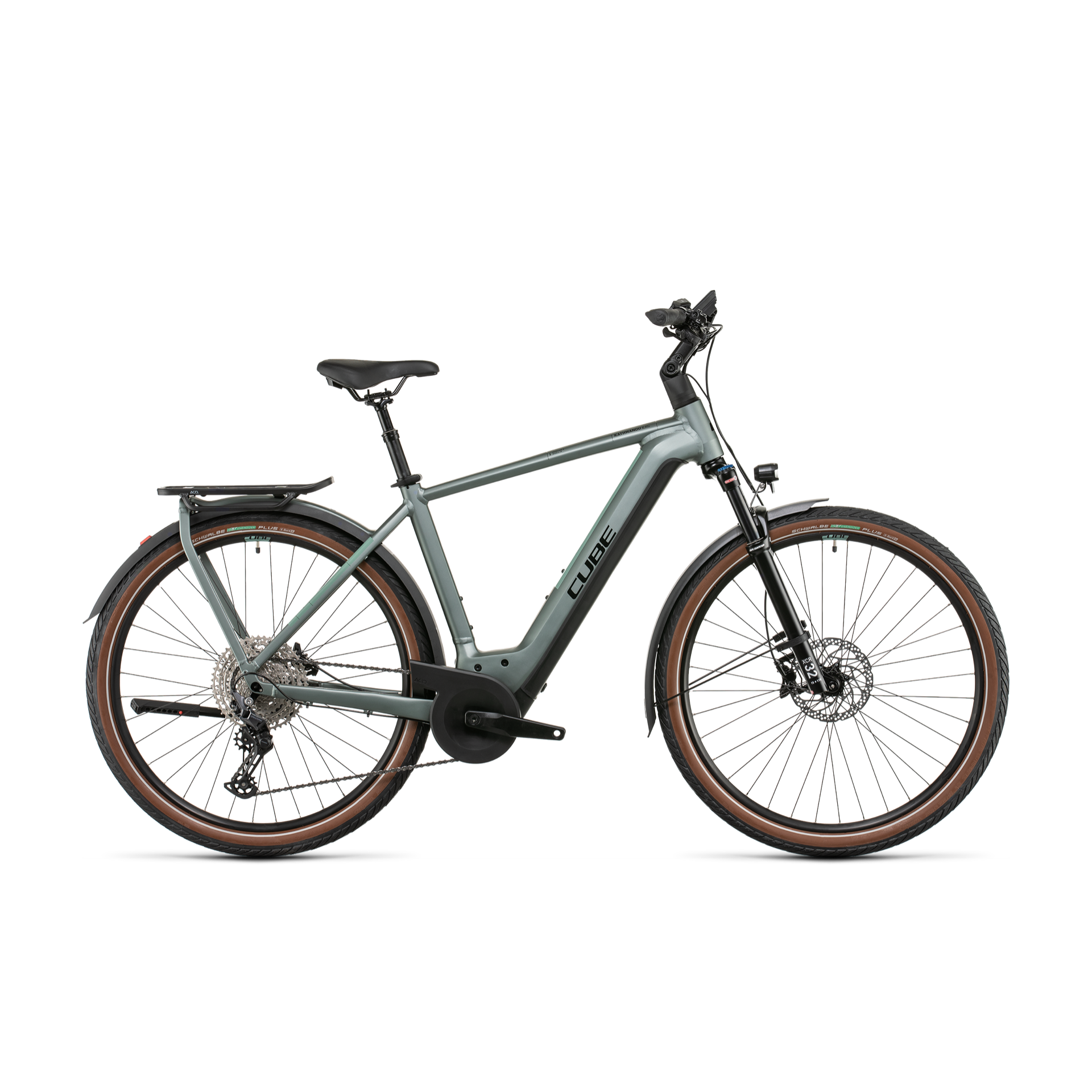 Cube Kathmandu Hybrid EXC 750 Hybrid Bike Silvergreen 'n' Black