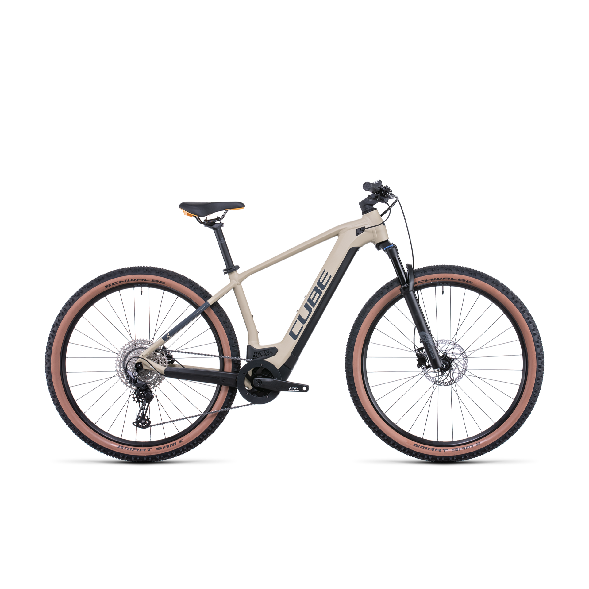 Cube Reaction Hybrid Pro 500 Electric Hardtail Mountain Bike Desert 'n' Orange