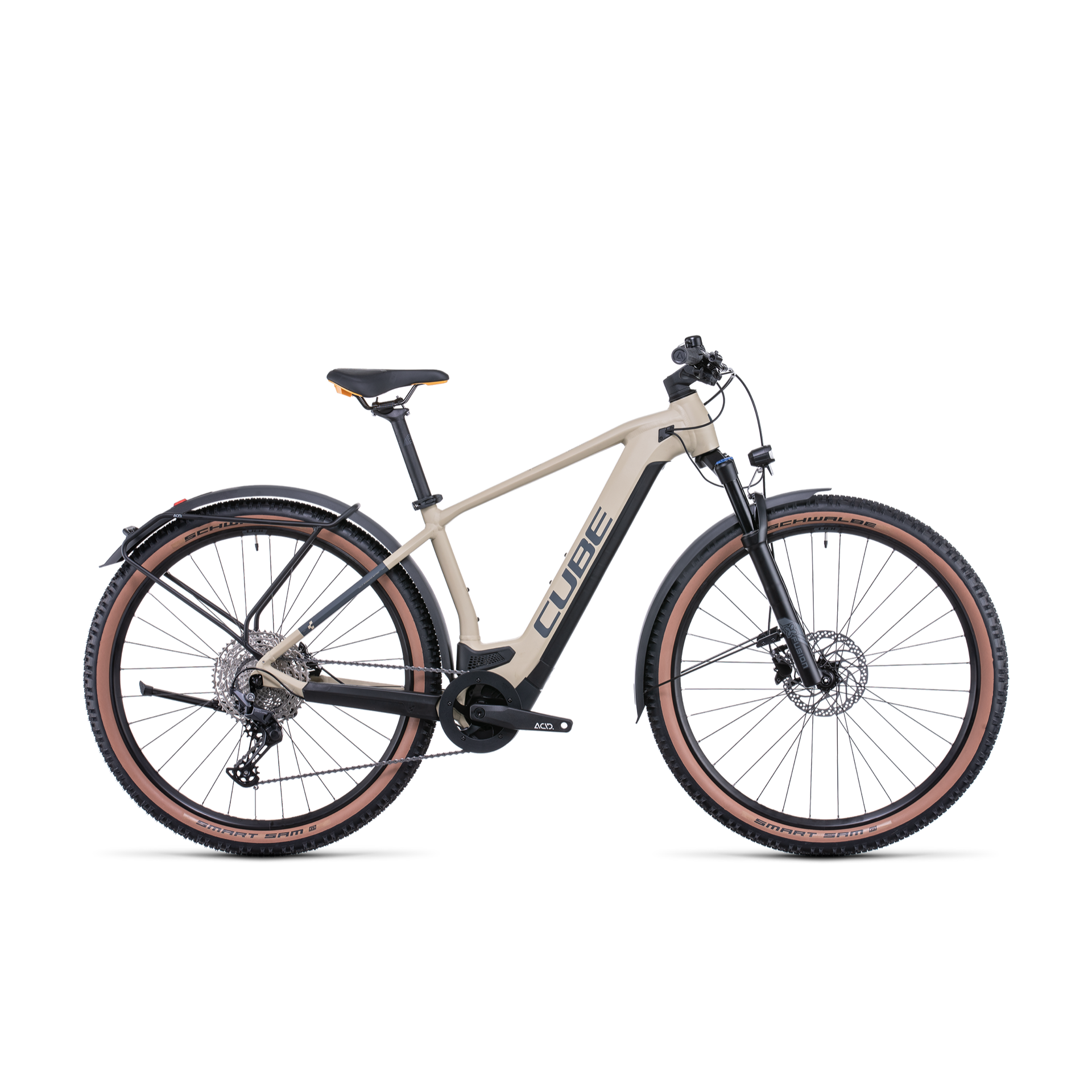 Cube Reaction Hybrid Pro 625 Allroad Electric Hardtail Mountain Bike Desert 'n' Orange