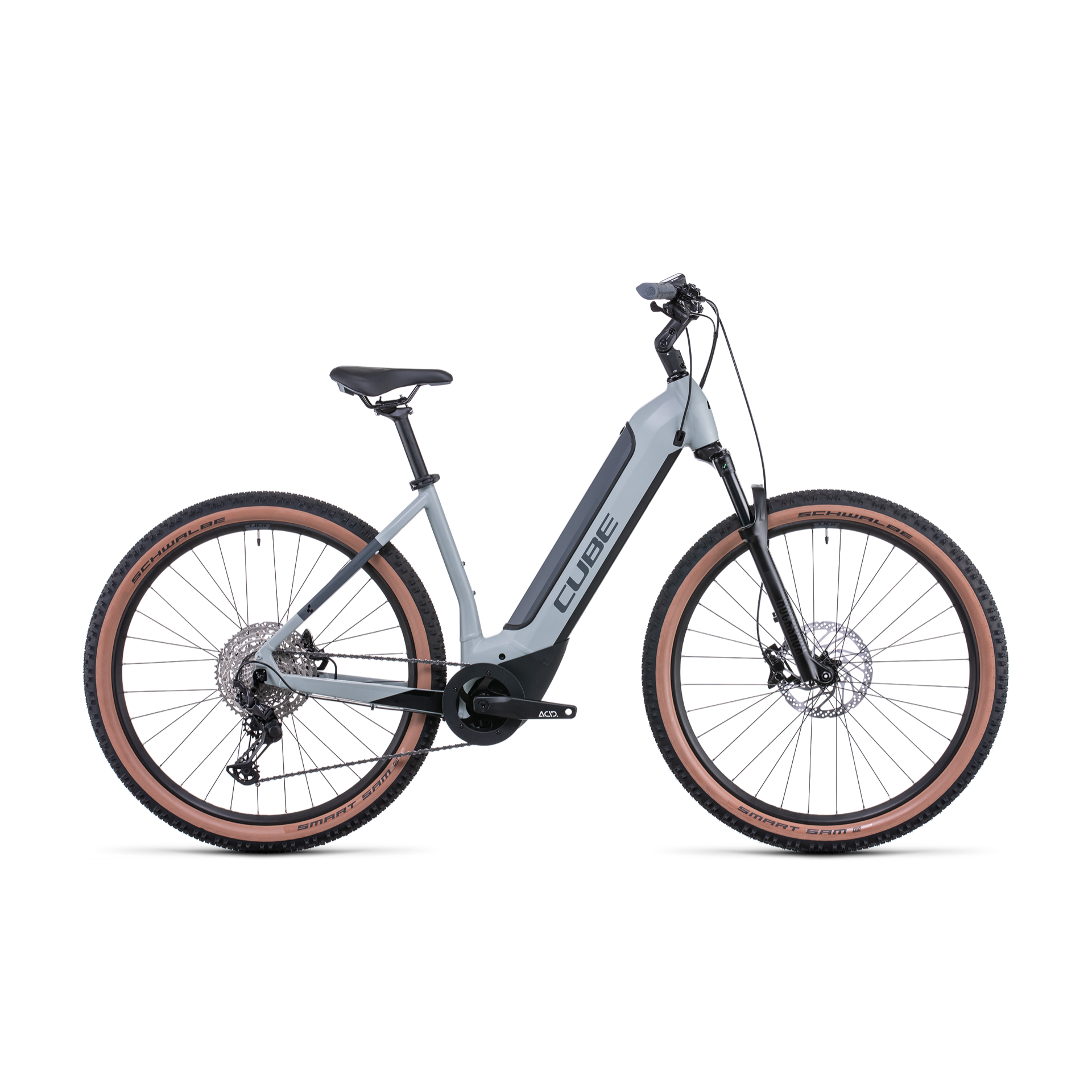 Cube Reaction Hybrid Race 625 EasyEntry Electric Hardtail Mountain Bike Lunar Grey