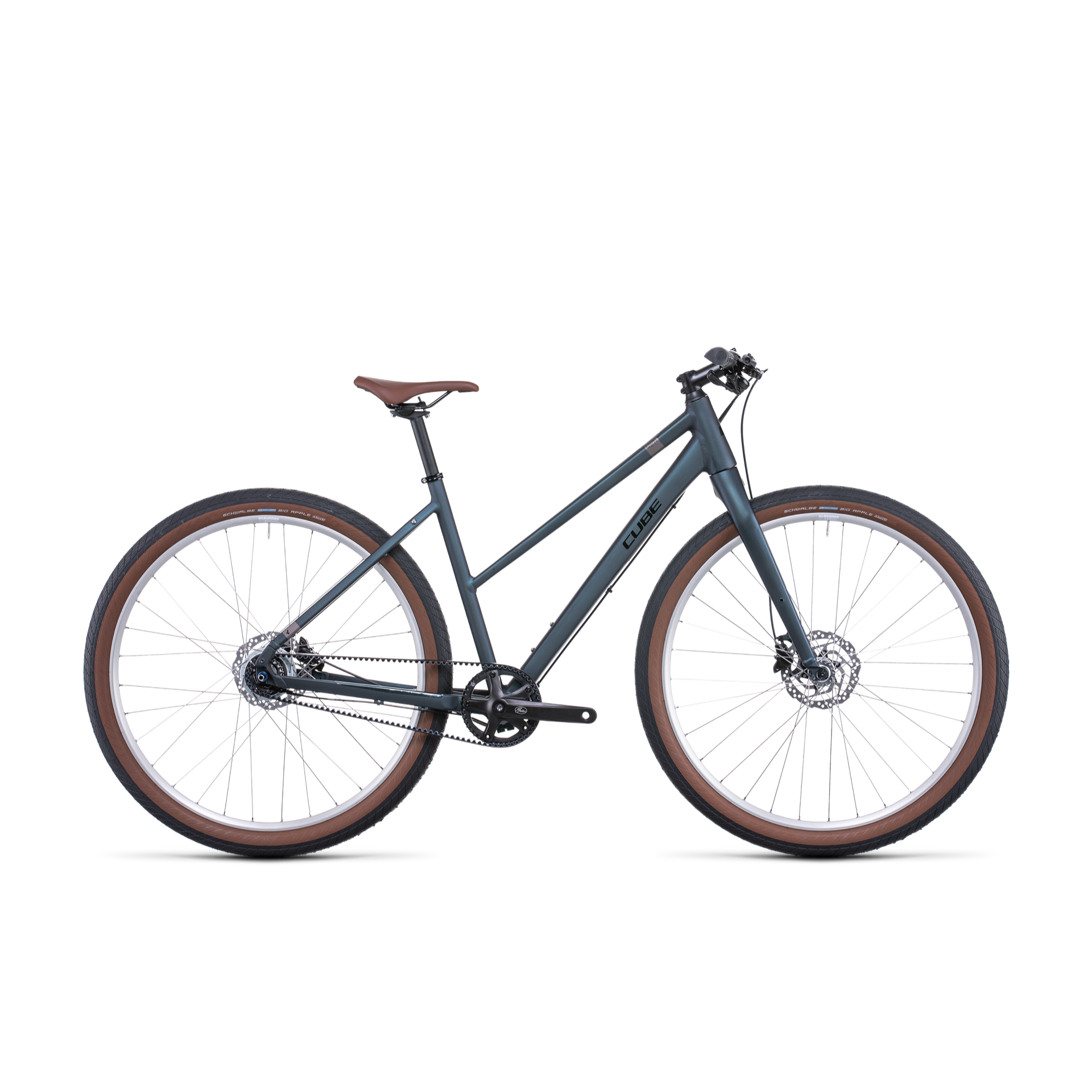 Cube Hyde Pro Trapeze Hybrid Bike Deep Blue 'n' Silver