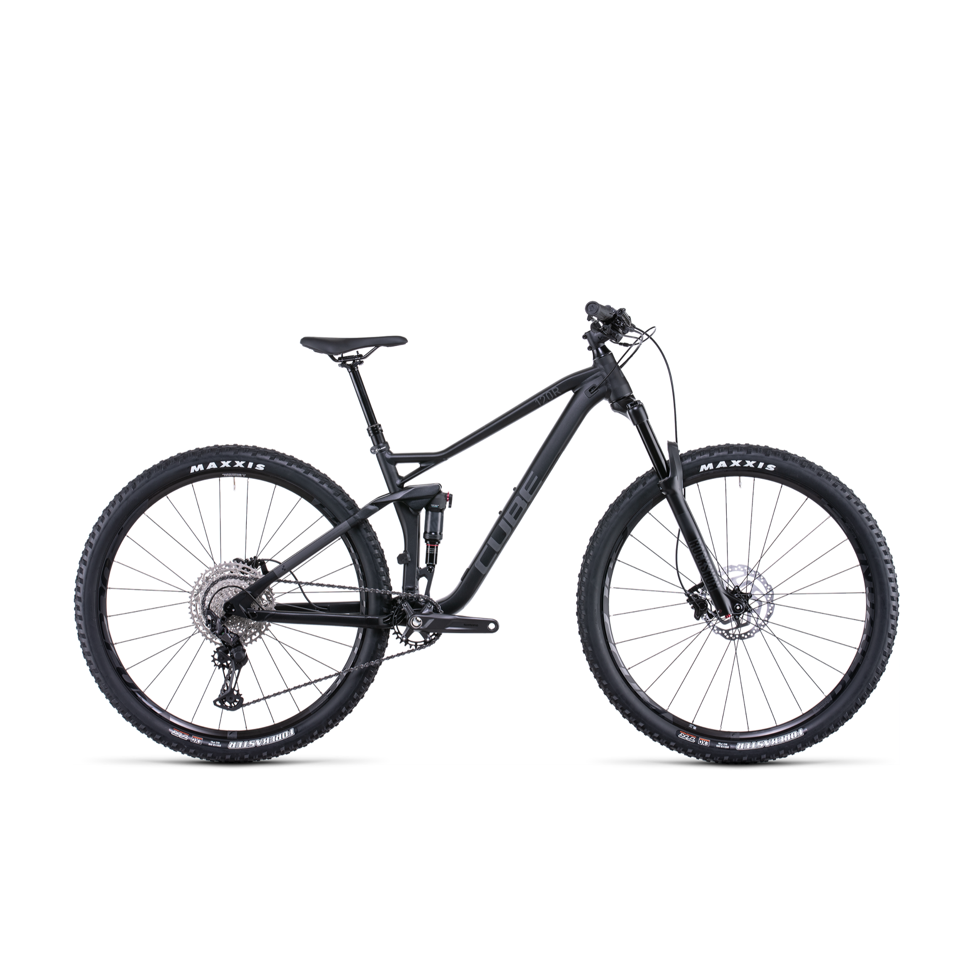 Cube Stereo 120 Race Dual Suspension Mountain Bike Black Anodized