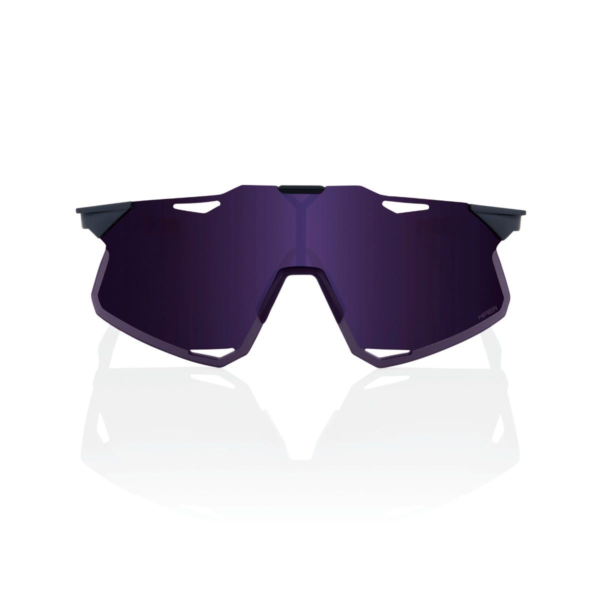 100% Hypercraft Sunglasses Metallic Digital Brights with Purple Lens