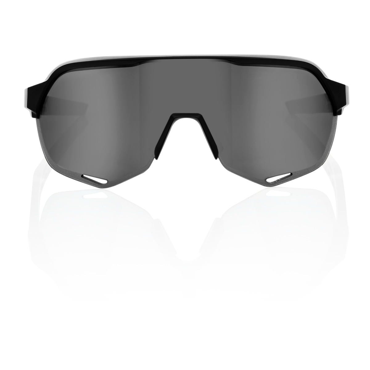100% S2 Soft Tact Sunglasses Black with Smoke Lens