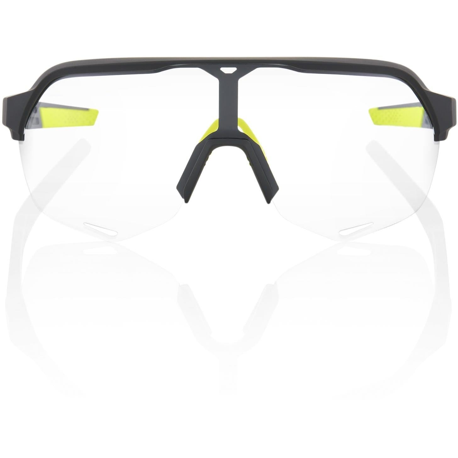 100% S2 Sunglasses Soft Tact Cool Grey with Photochromic Lens