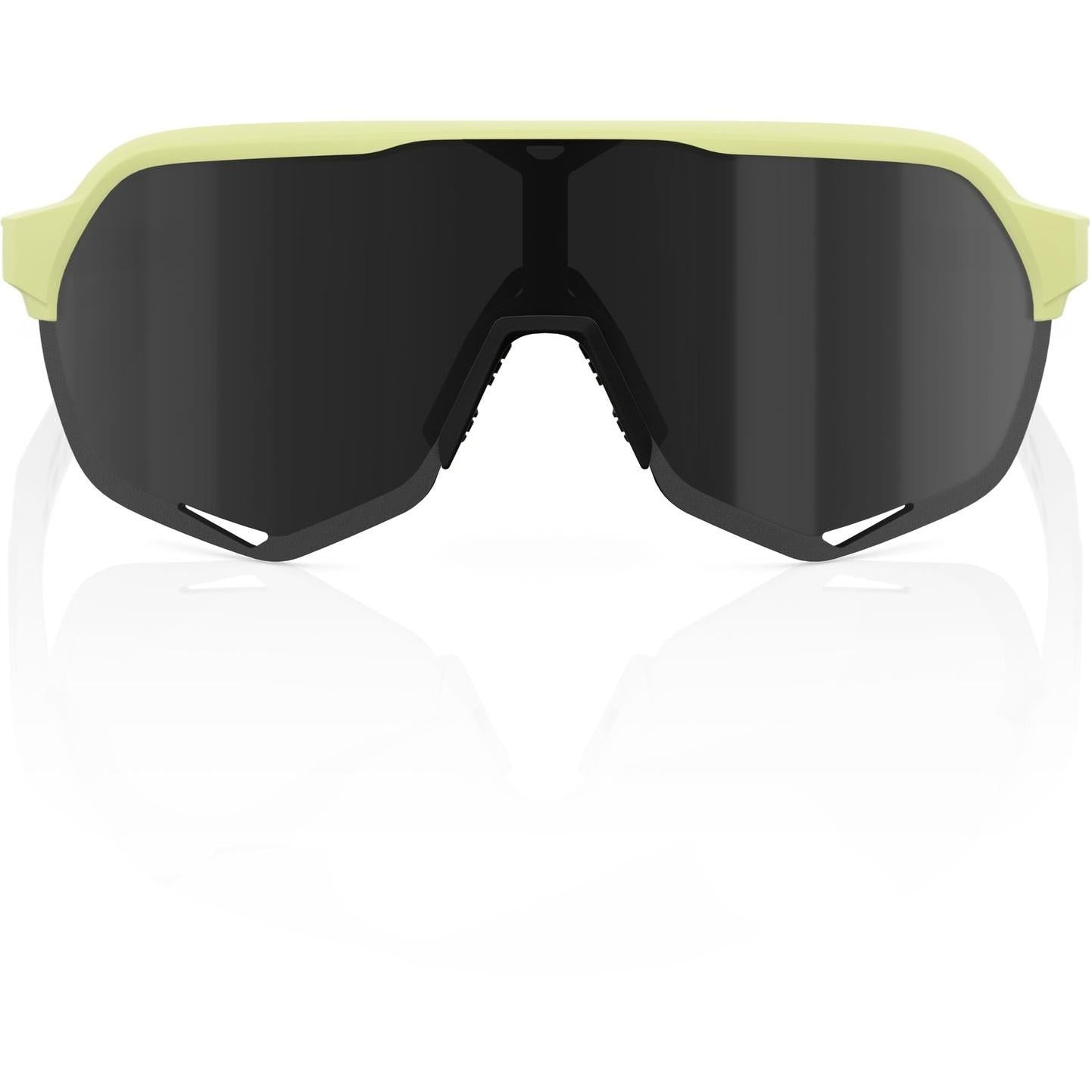 100% S2 Sunglasses Soft Tact Glow - Black Mirror Lens