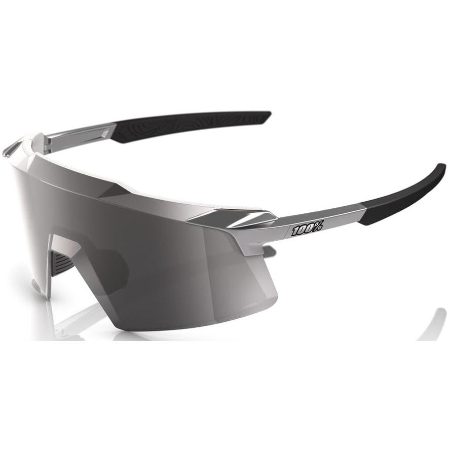 100% Aerocraft Sunglasses Gloss Chrome - HiPER Silver Chrome Lens
