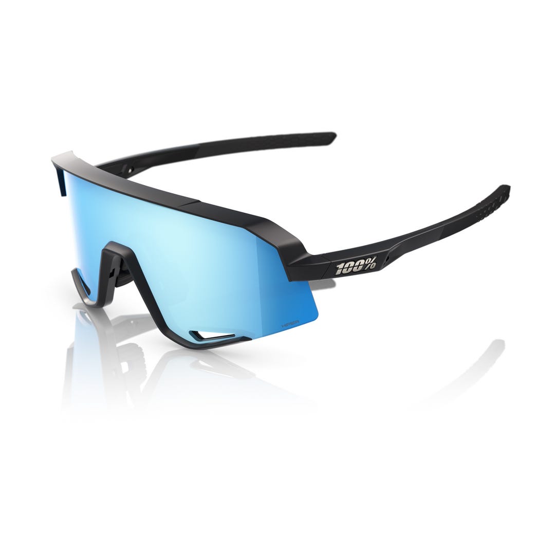 100% Slendale Sunglasses Matte Chalk - Purple Mirror Lens – 99 Bikes